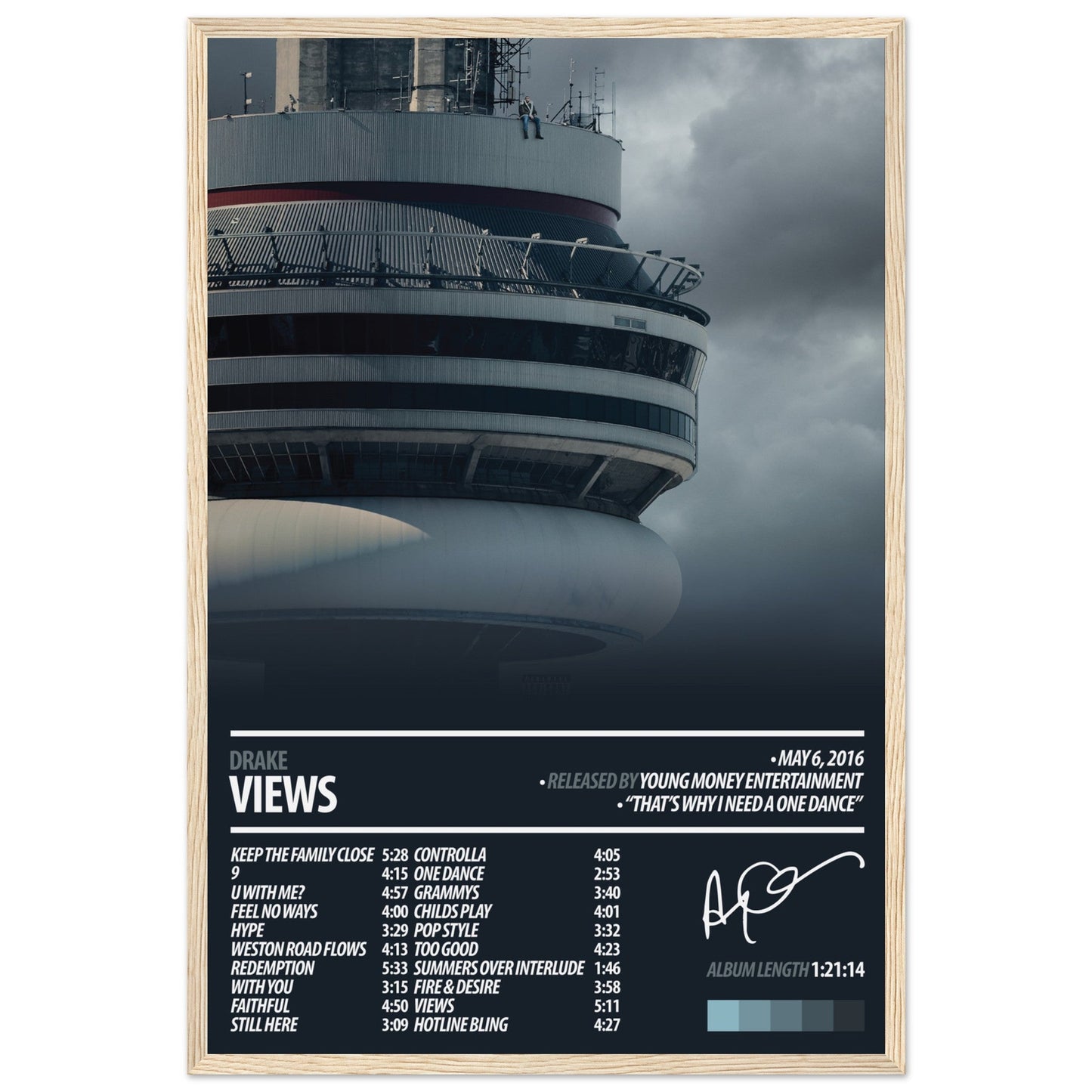 DRAKE Album Poster | Views - ChordPrints