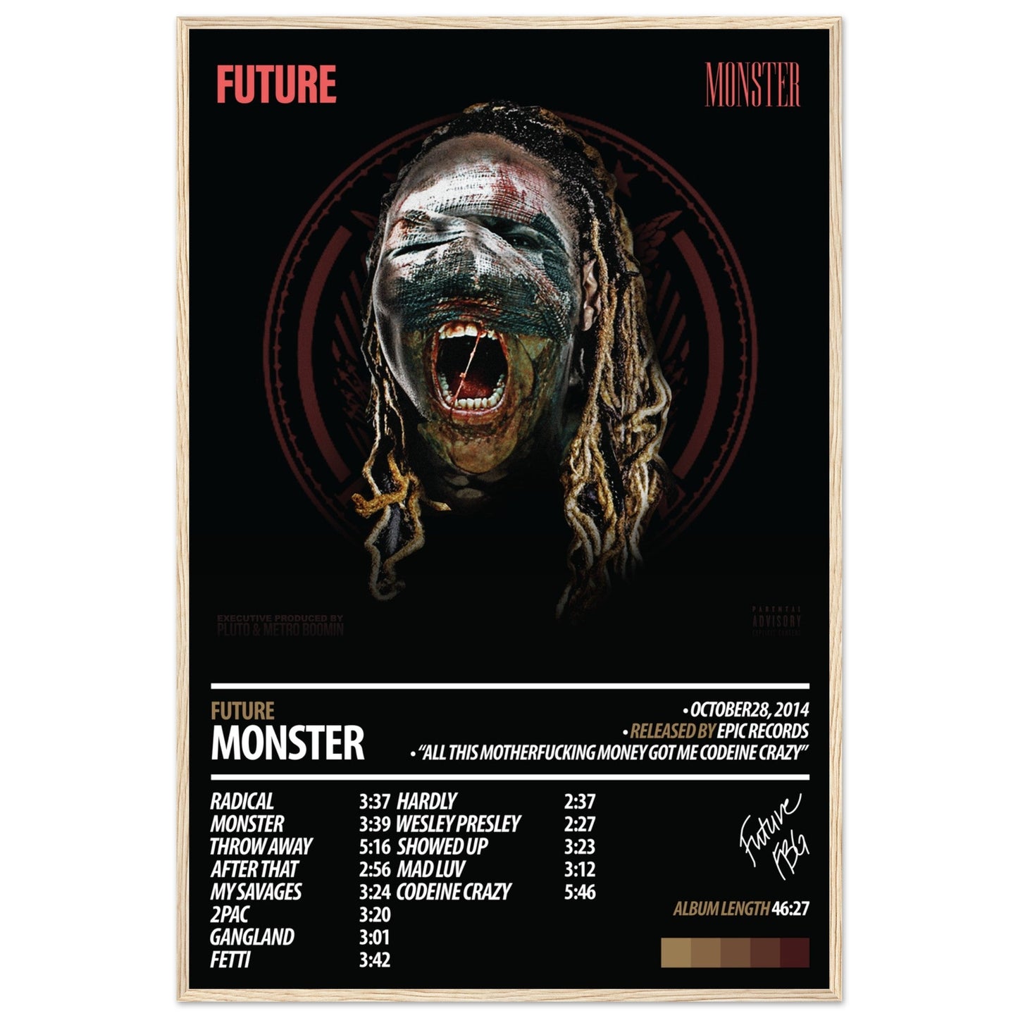 FUTURE Album Poster | Monster - ChordPrints