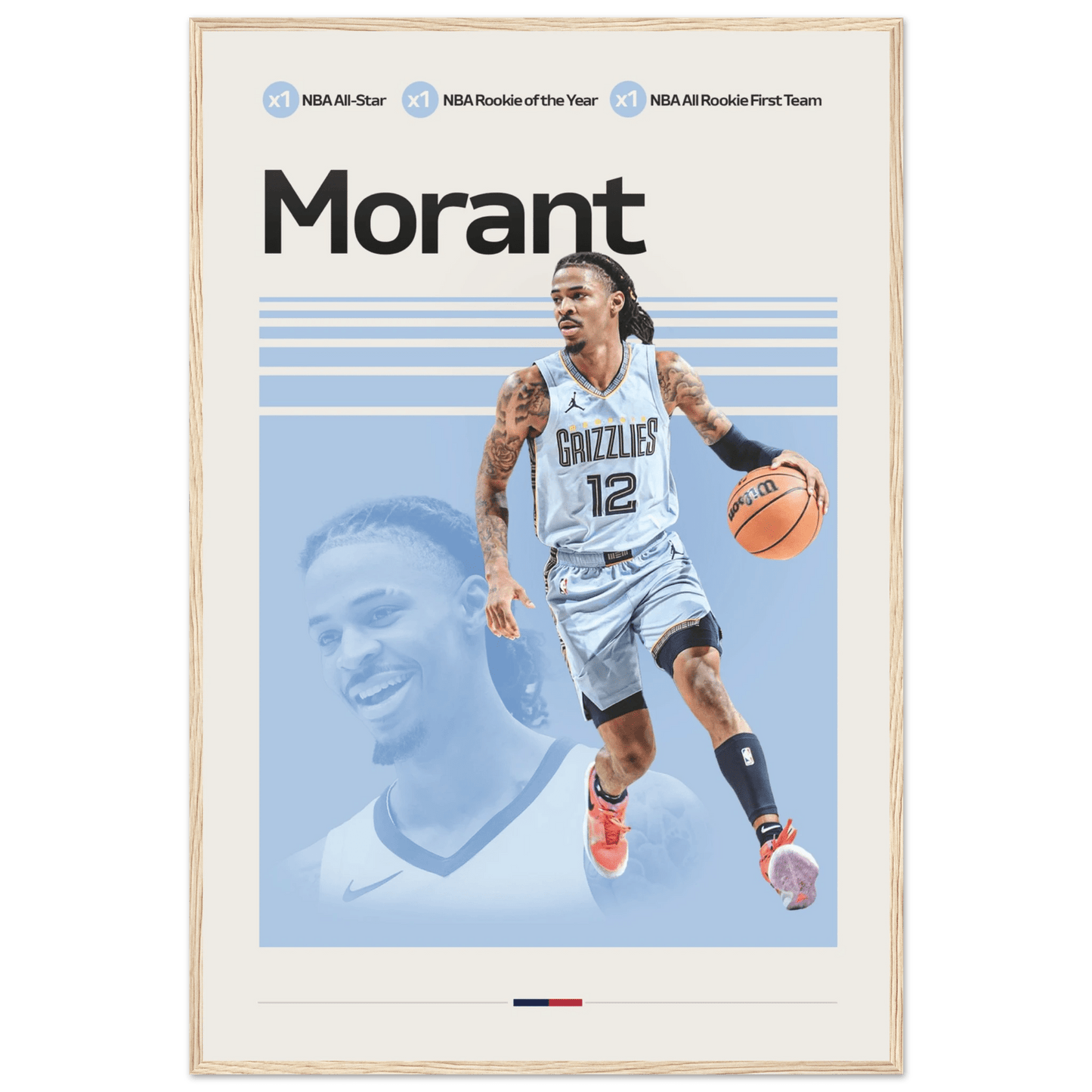 JA MORANT | BASKETBALL POSTER - ChordPrints