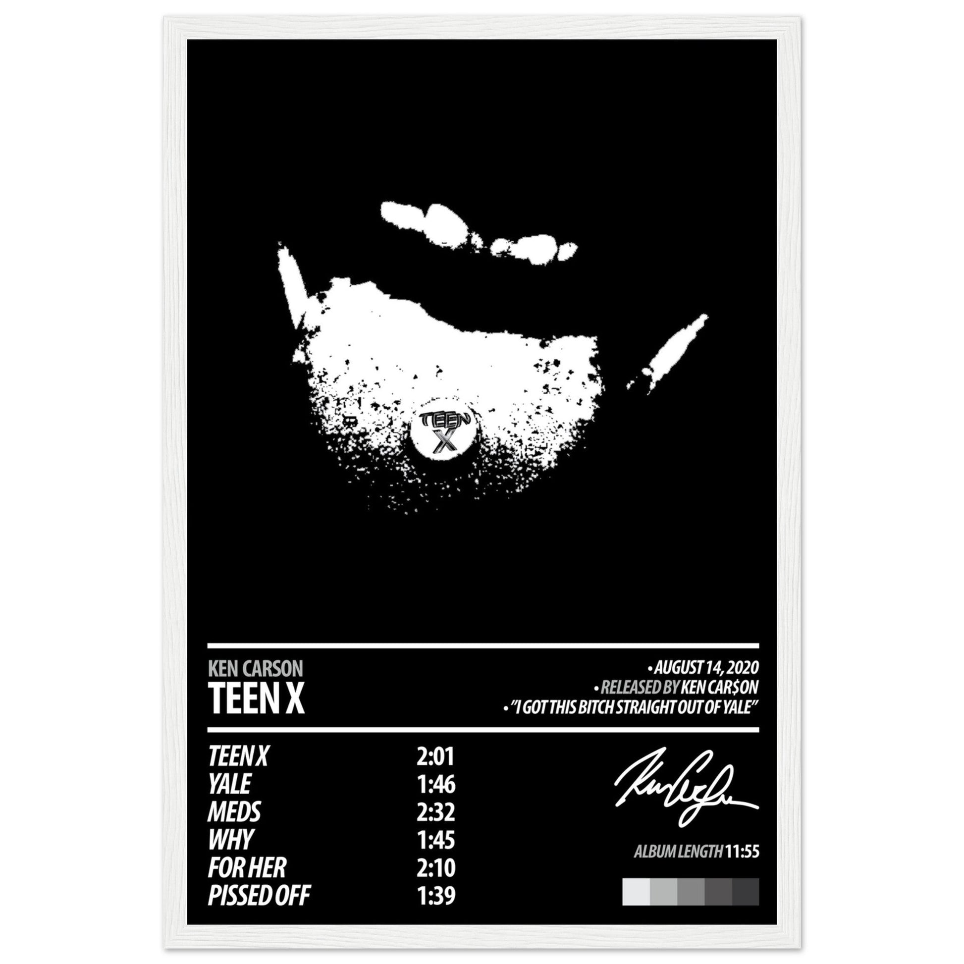 KEN CARSON Album Poster | Teen X - ChordPrints