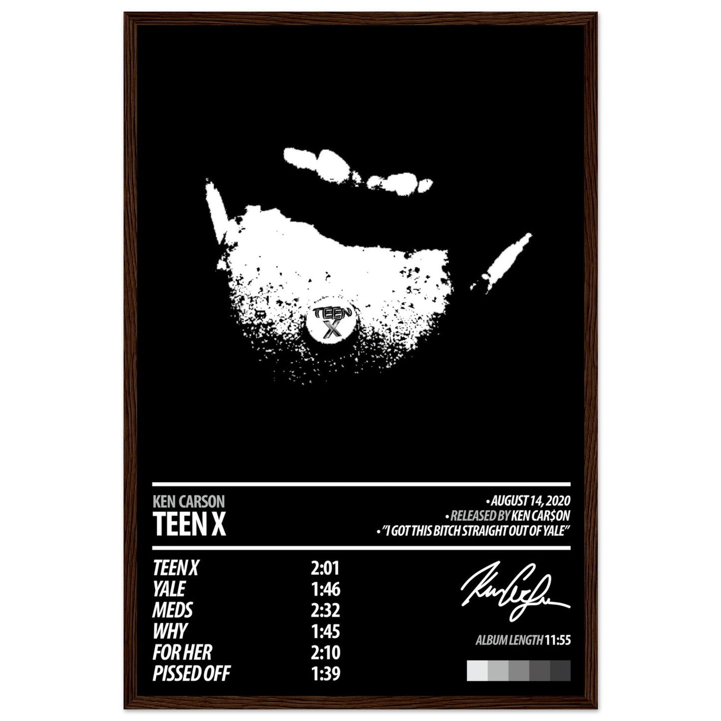 KEN CARSON Album Poster | Teen X - ChordPrints