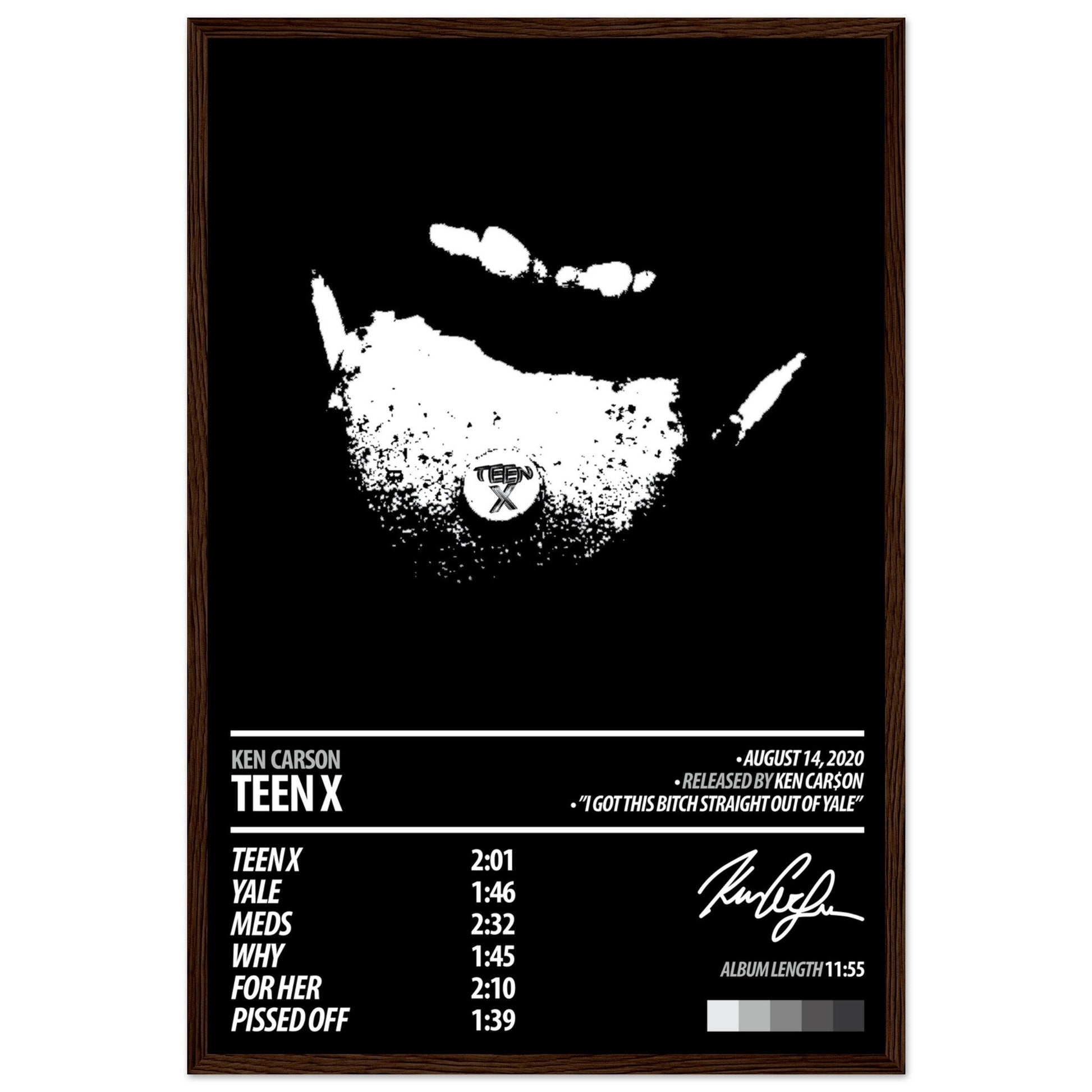 KEN CARSON Album Poster | Teen X - ChordPrints