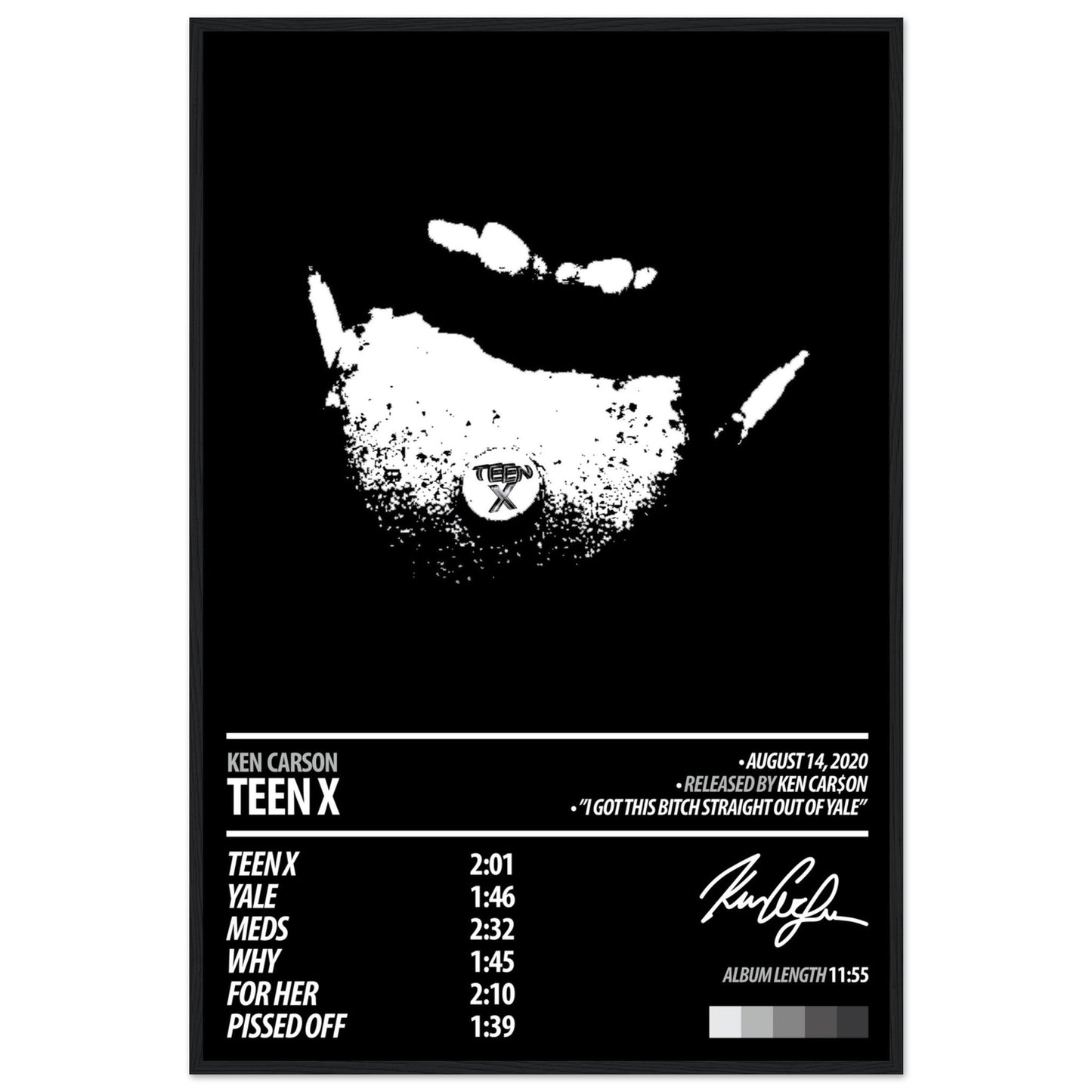 KEN CARSON Album Poster | Teen X - ChordPrints