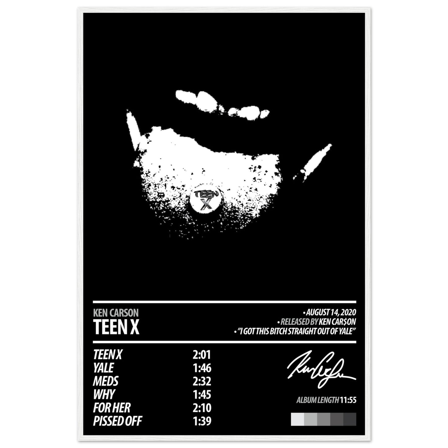 KEN CARSON Album Poster | Teen X - ChordPrints