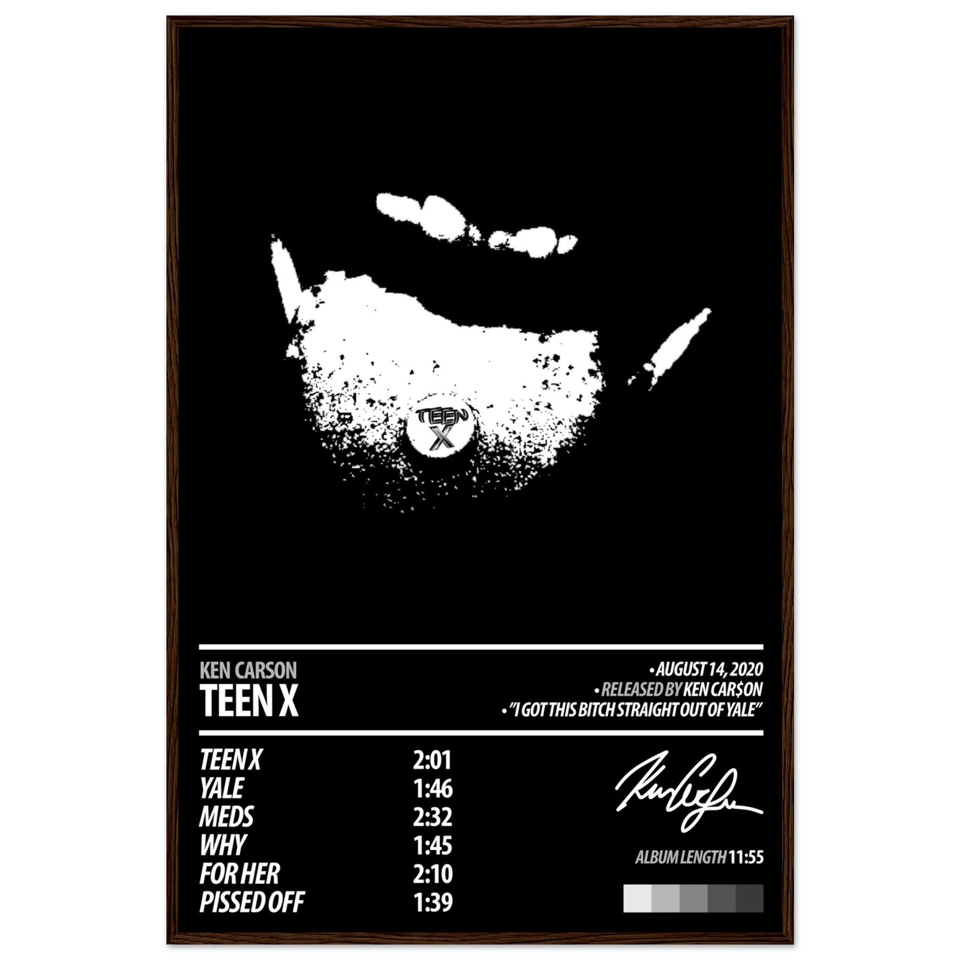 KEN CARSON Album Poster | Teen X - ChordPrints