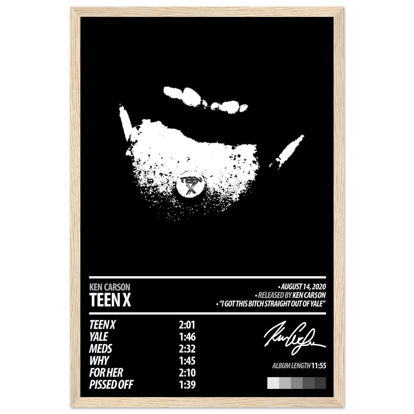 KEN CARSON Album Poster | Teen X - ChordPrints