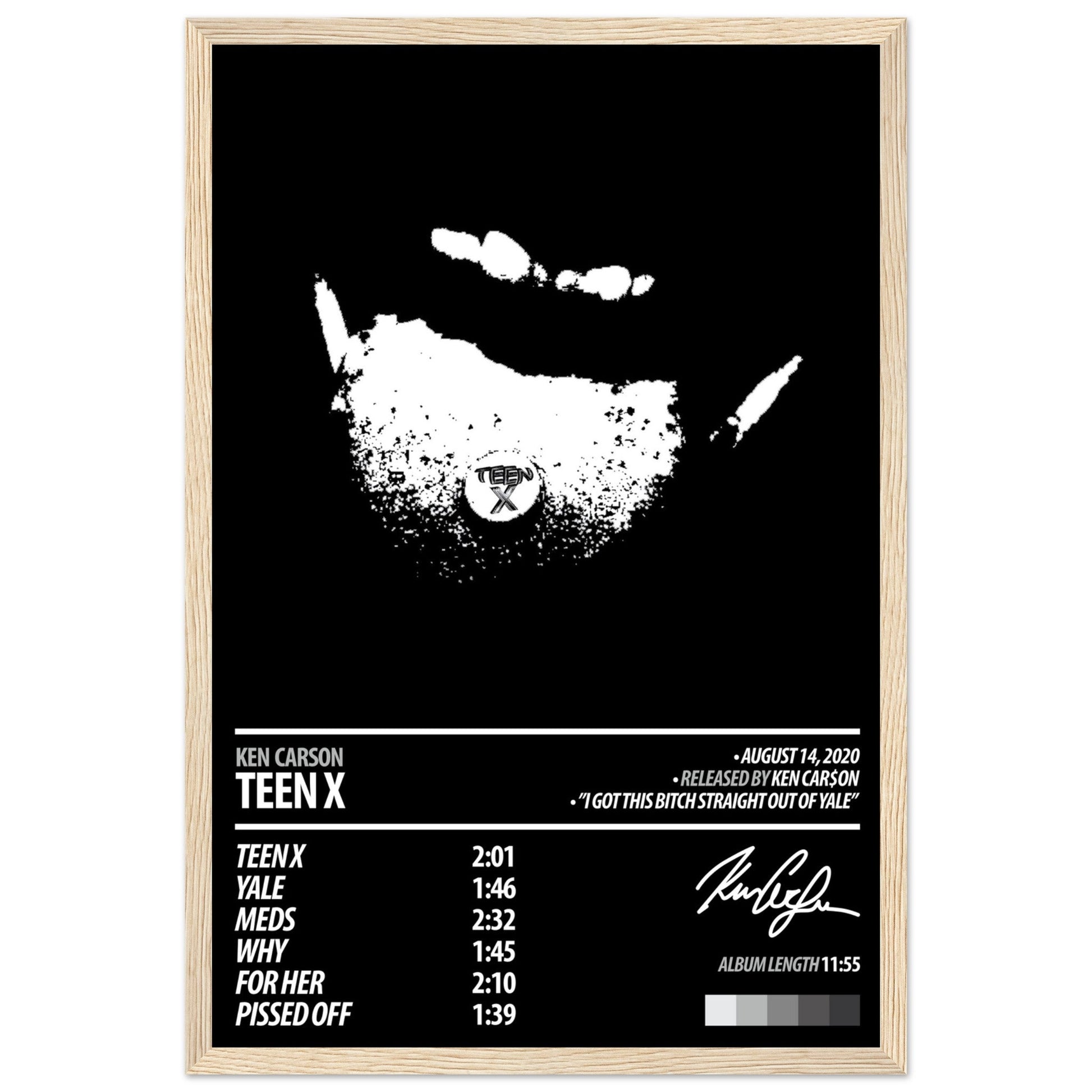 KEN CARSON Album Poster | Teen X - ChordPrints