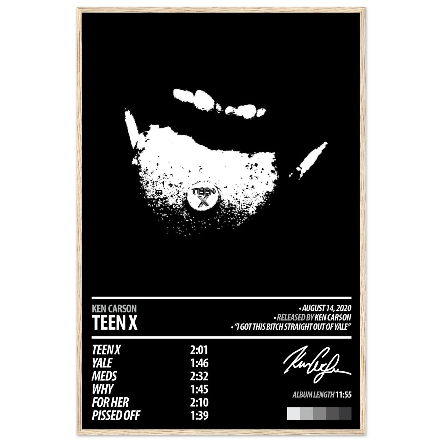 KEN CARSON Album Poster | Teen X - ChordPrints