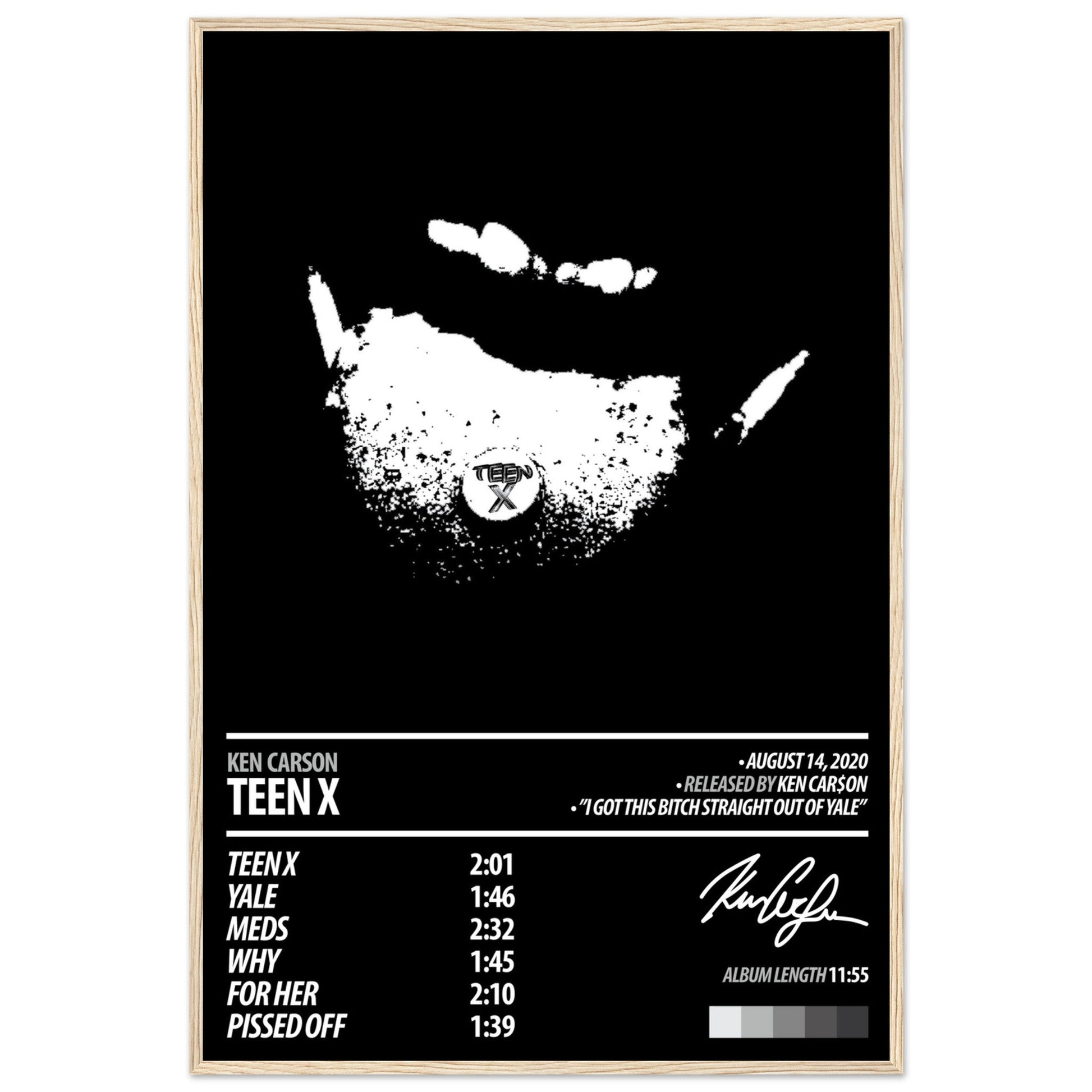 KEN CARSON Album Poster | Teen X - ChordPrints