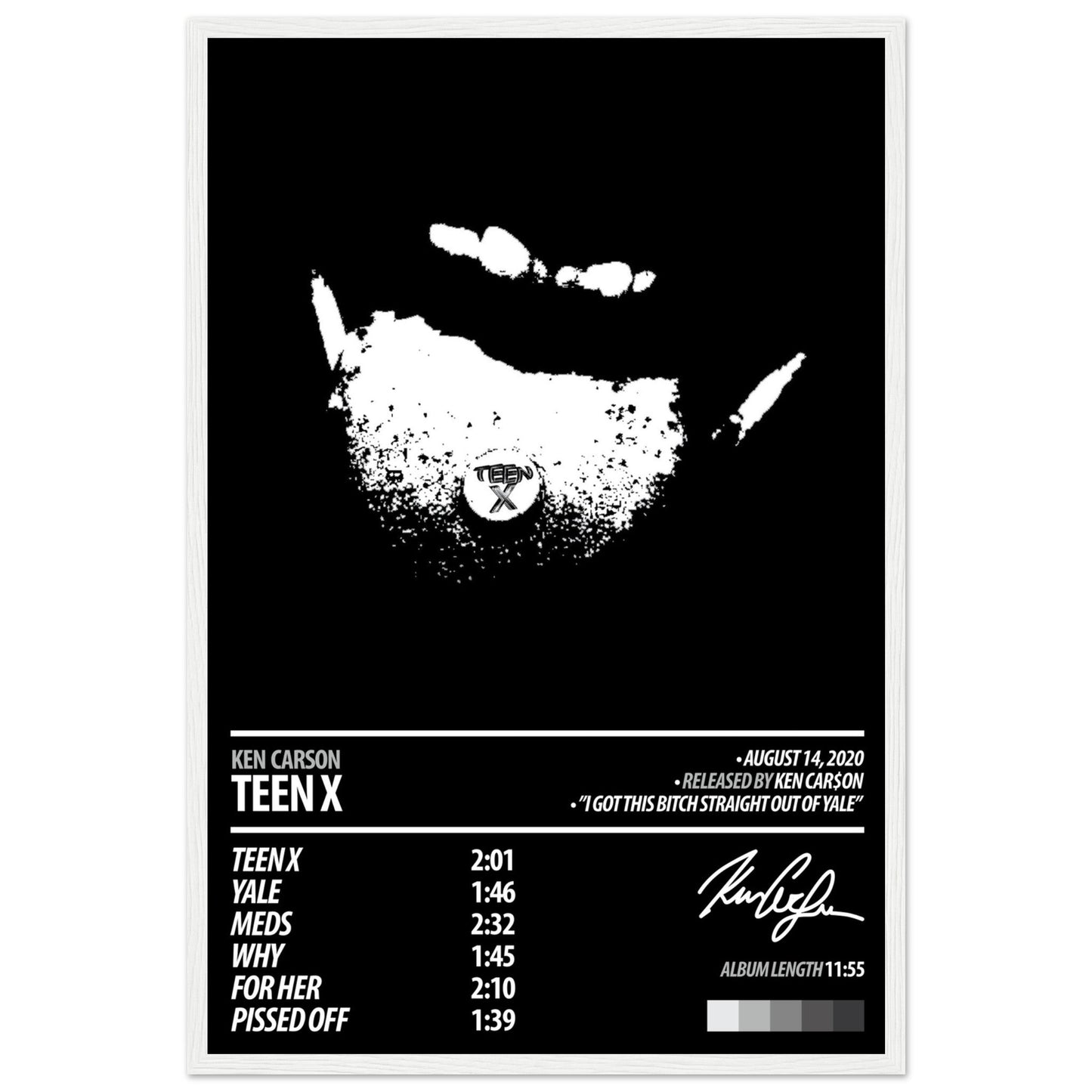 KEN CARSON Album Poster | Teen X - ChordPrints