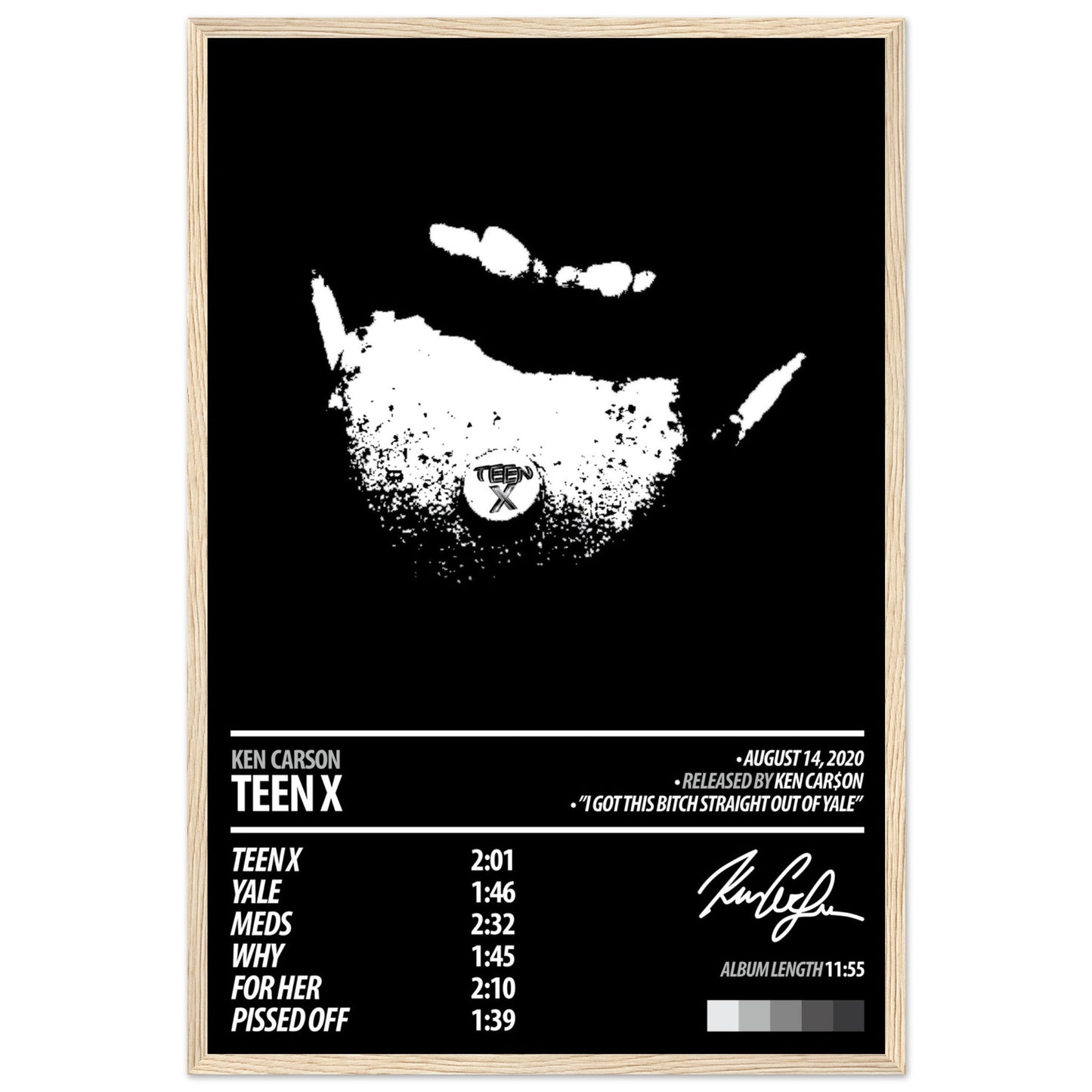 KEN CARSON Album Poster | Teen X - ChordPrints