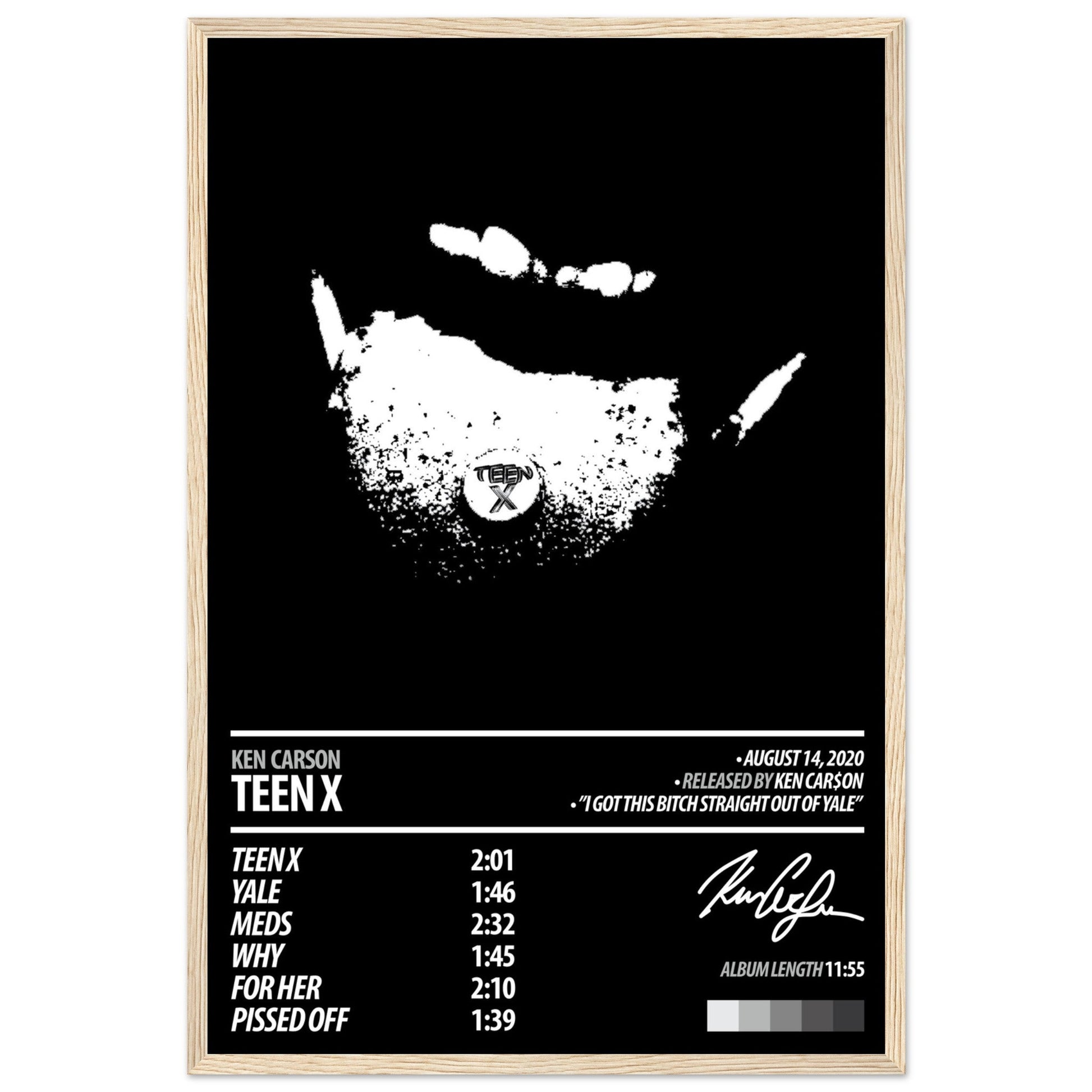 KEN CARSON Album Poster | Teen X - ChordPrints