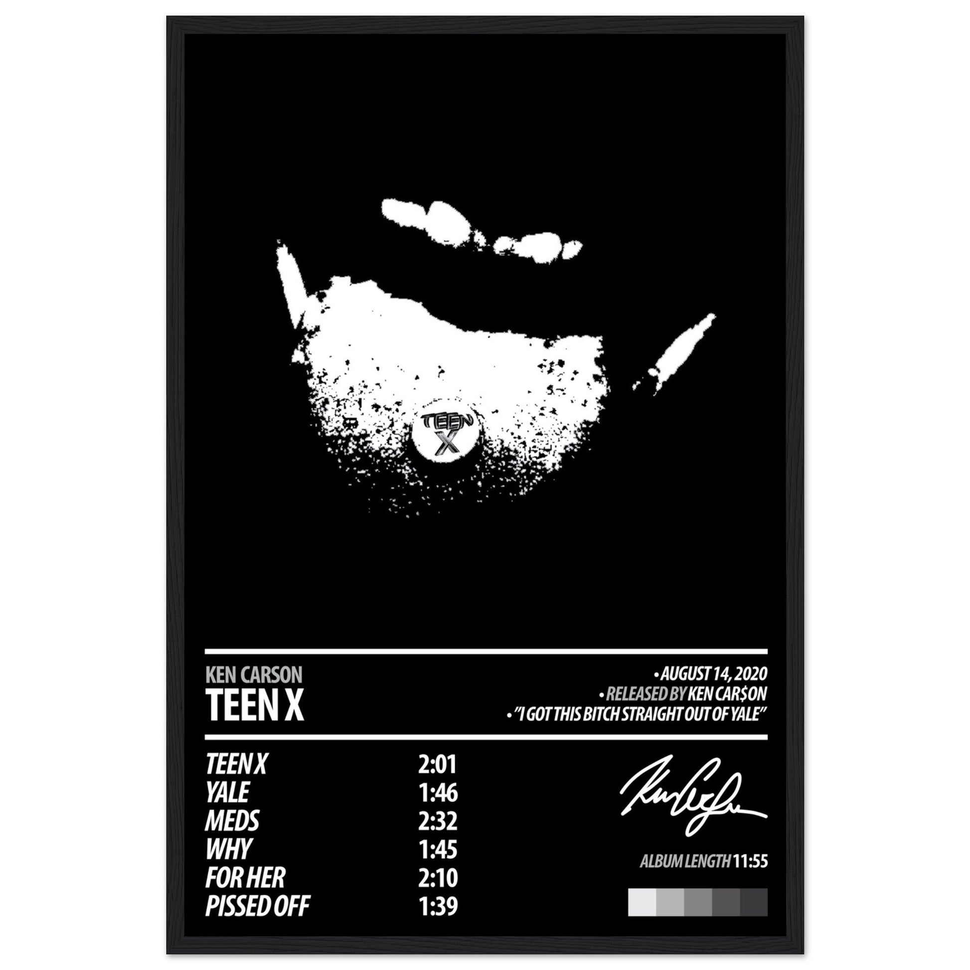 KEN CARSON Album Poster | Teen X - ChordPrints
