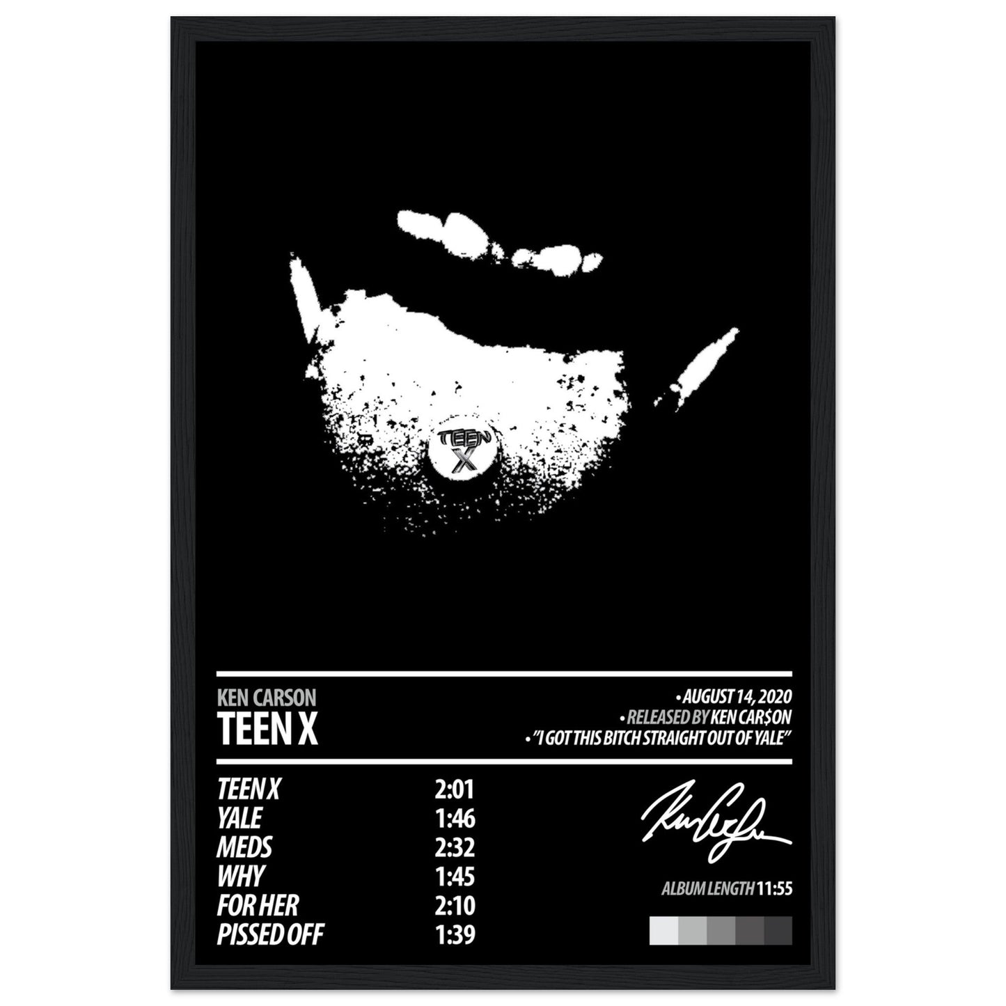 KEN CARSON Album Poster | Teen X - ChordPrints