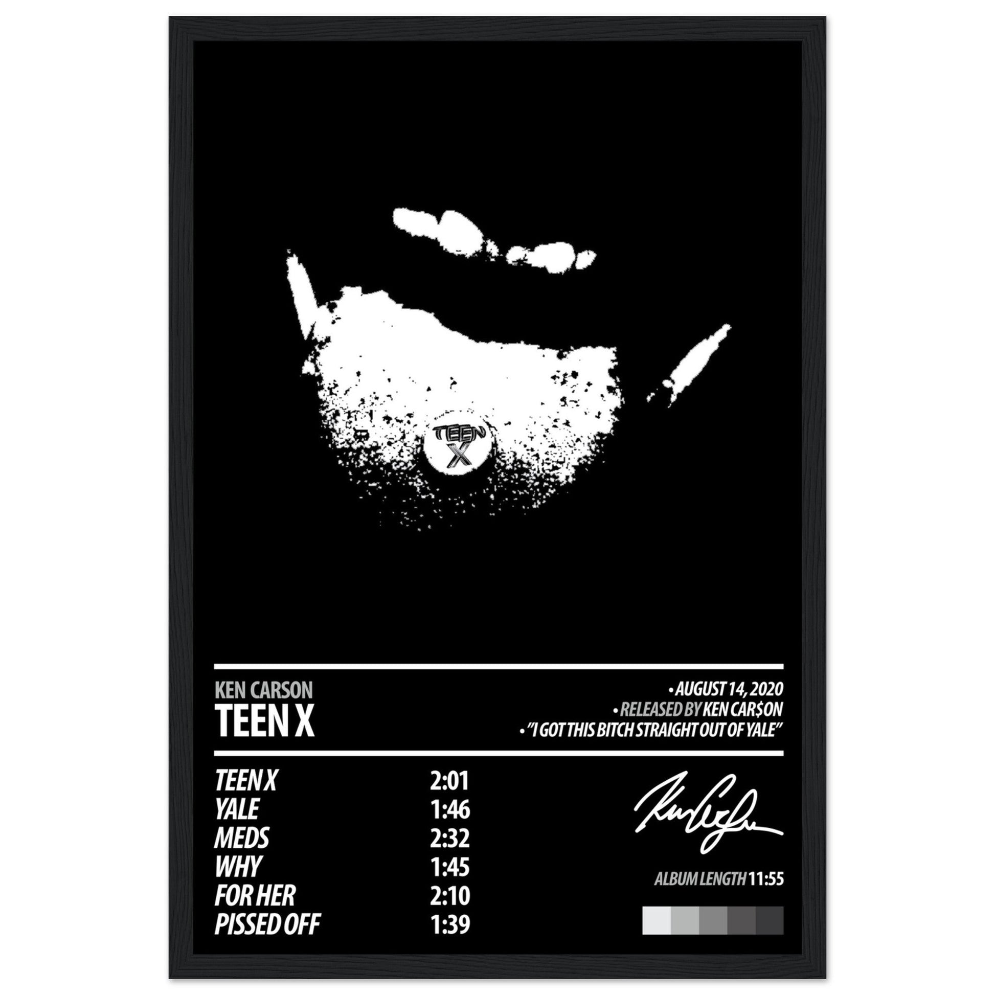 KEN CARSON Album Poster | Teen X - ChordPrints
