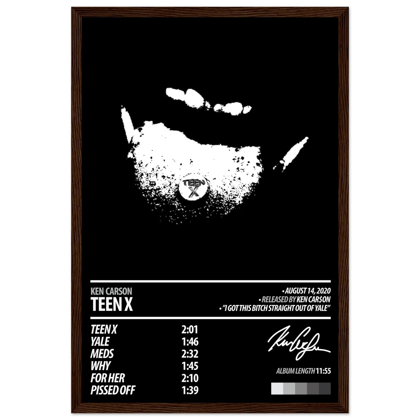 KEN CARSON Album Poster | Teen X - ChordPrints