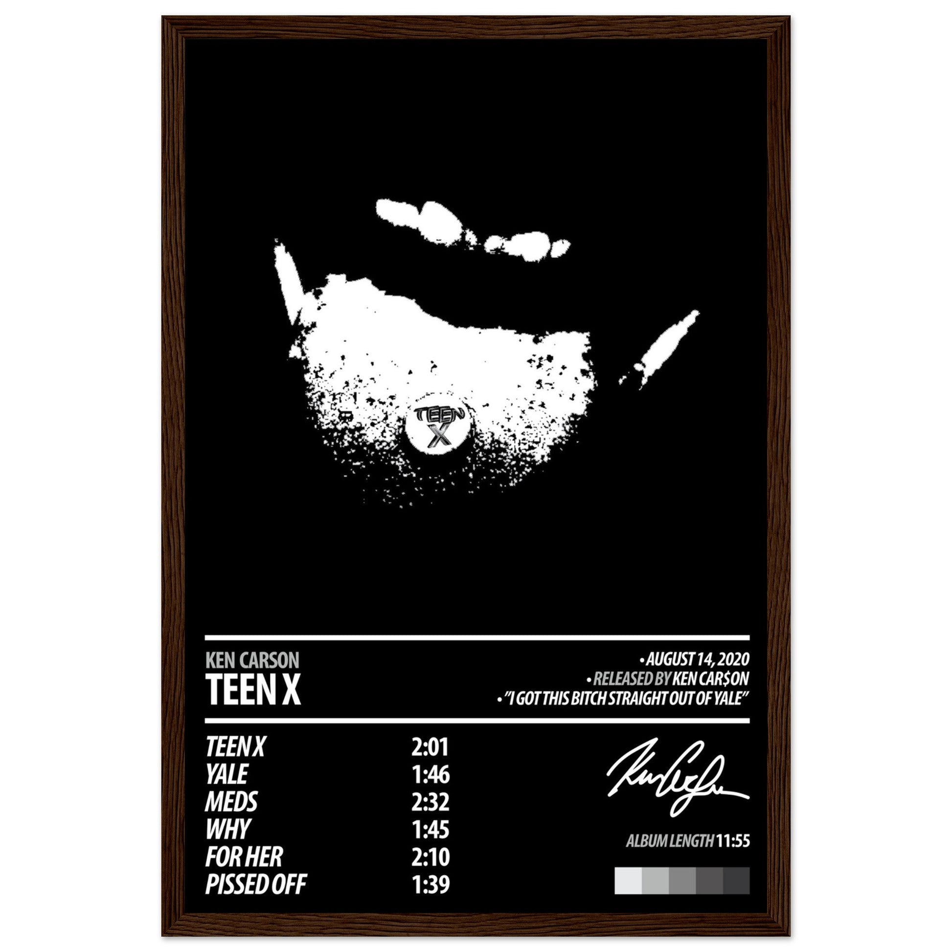 KEN CARSON Album Poster | Teen X - ChordPrints