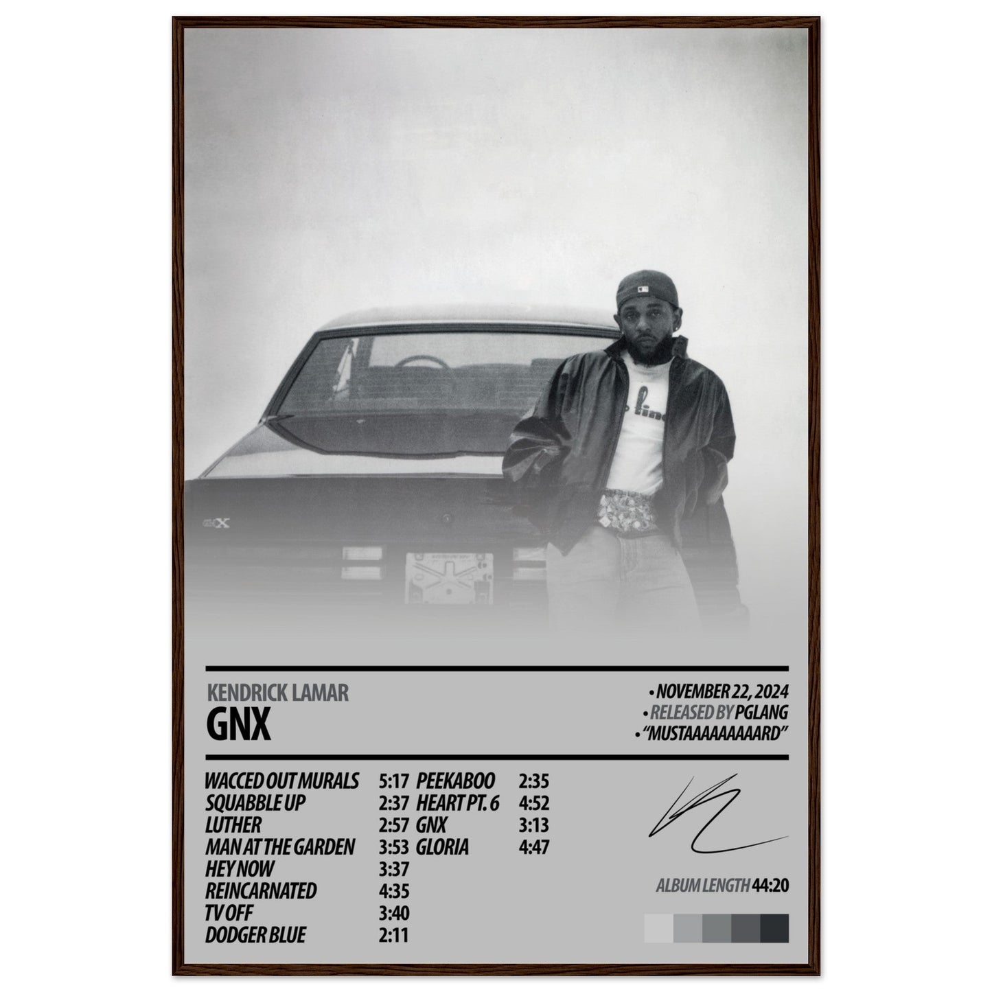 KENDRICK LAMAR Album Poster | GNX - ChordPrints