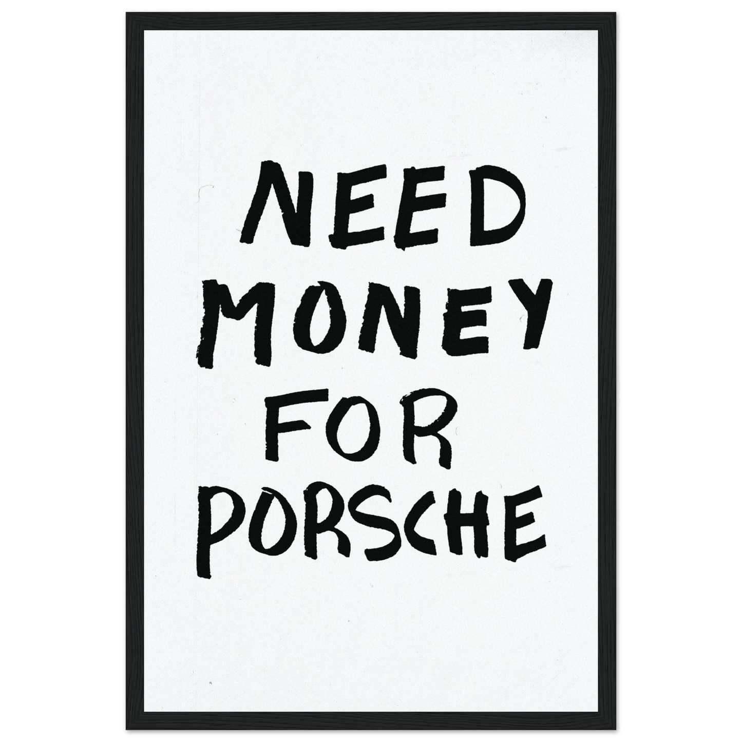 NEED MONEY FOR PORSCHE POSTER - ChordPrints