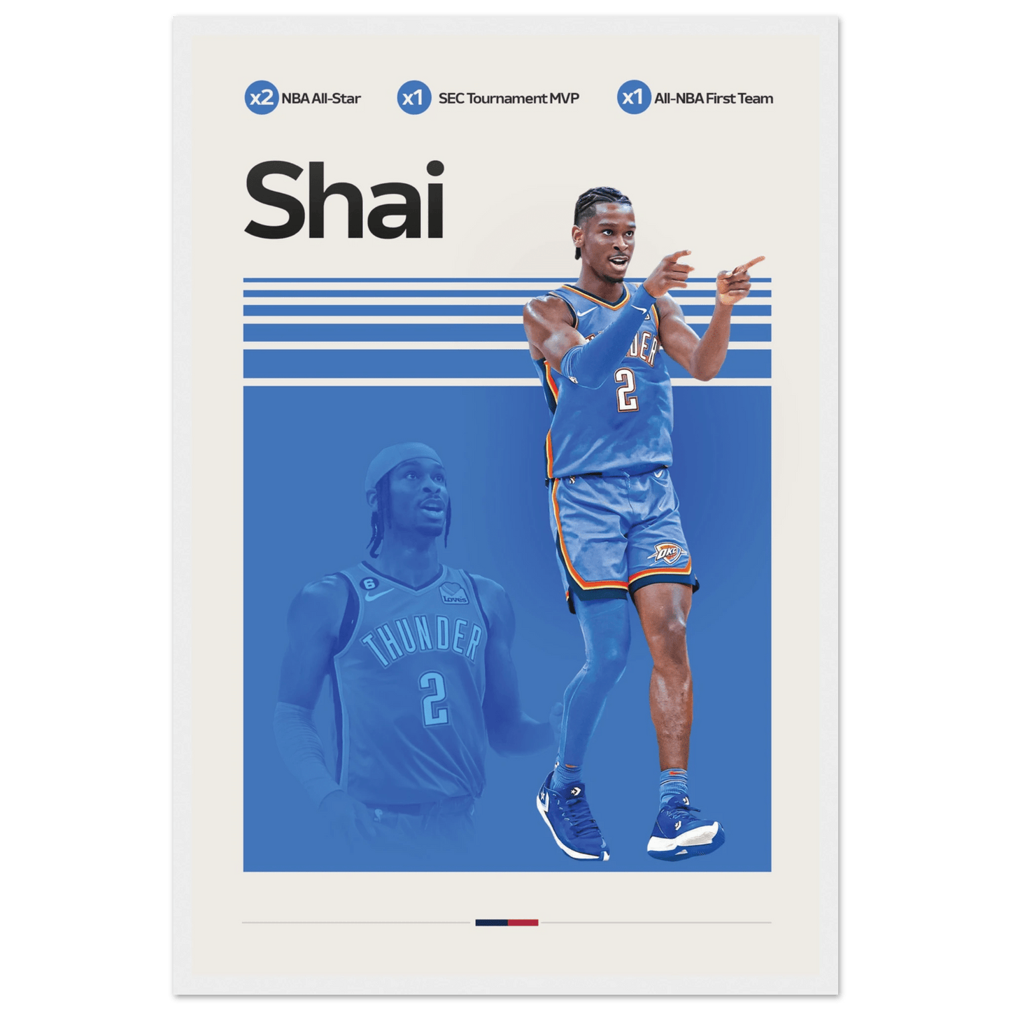 SHAI - GILGEOUS ALEXANDER | BASKETBALL POSTER - ChordPrints