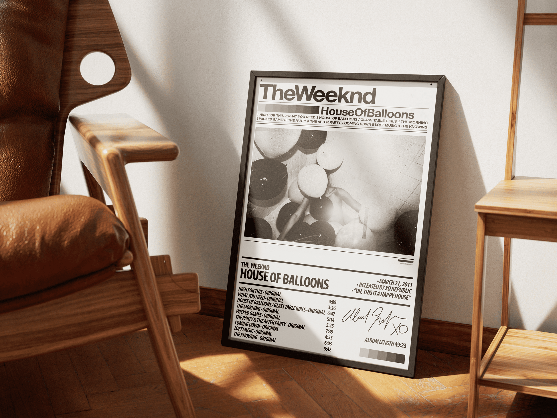 THE WEEKND Album Poster | House Of Balloons - ChordPrints