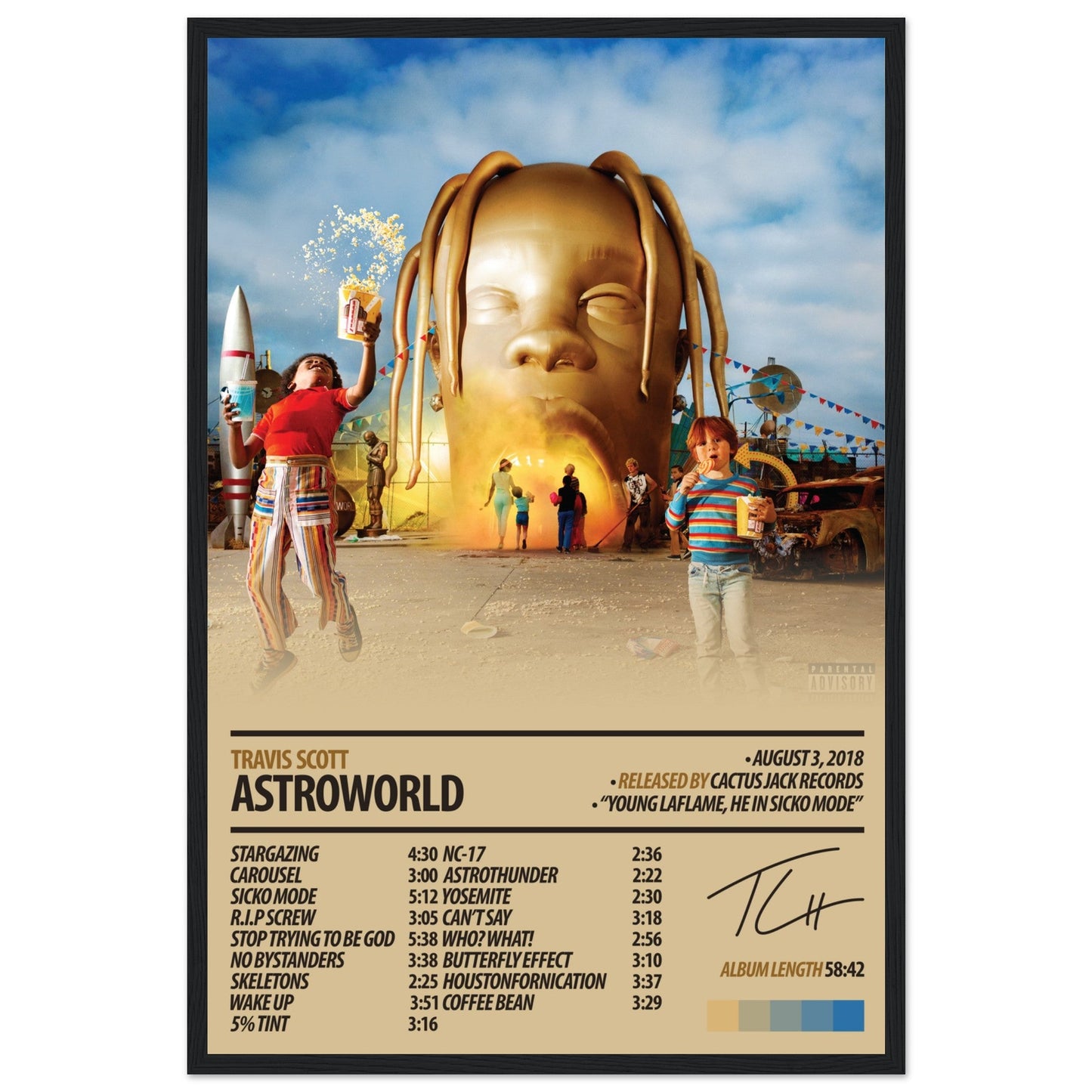 TRAVIS SCOTT Album Poster | Astroworld - ChordPrints