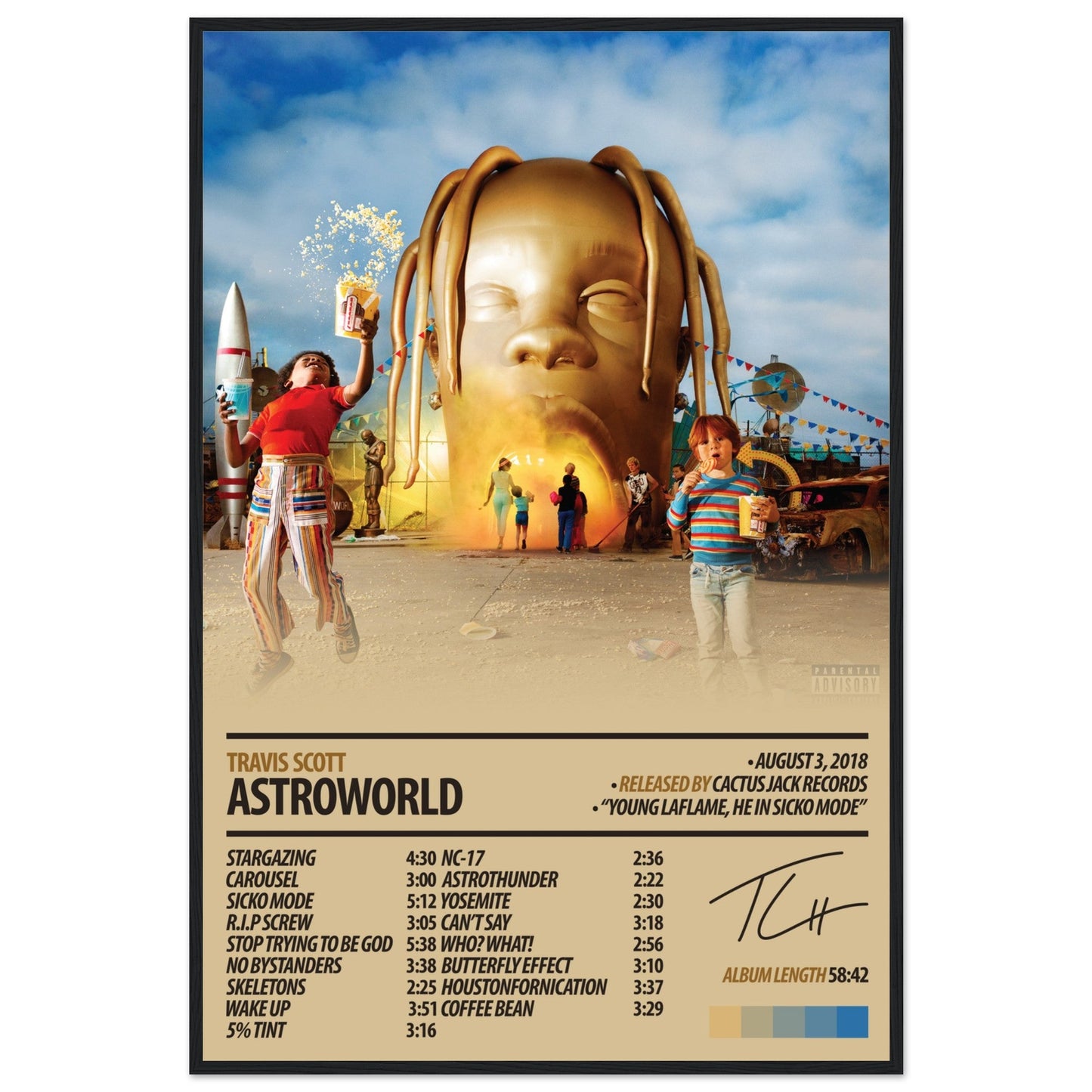 TRAVIS SCOTT Album Poster | Astroworld - ChordPrints