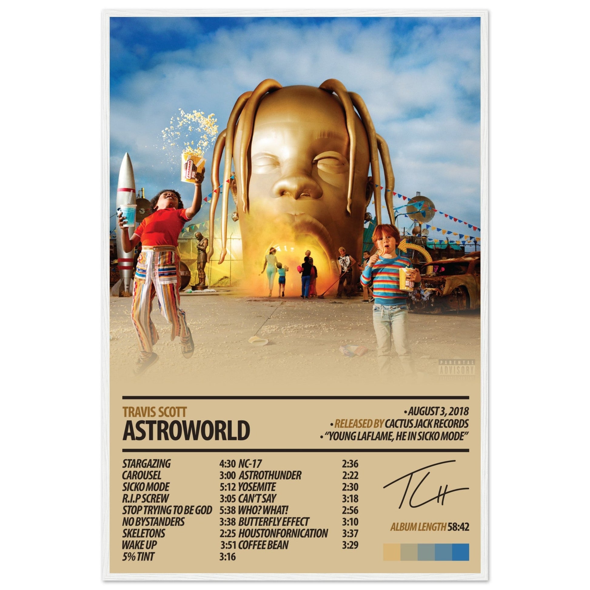TRAVIS SCOTT Album Poster | Astroworld - ChordPrints