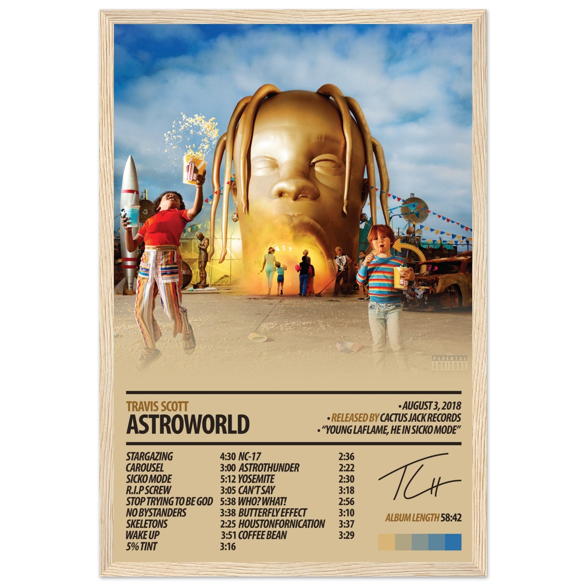TRAVIS SCOTT Album Poster | Astroworld - ChordPrints