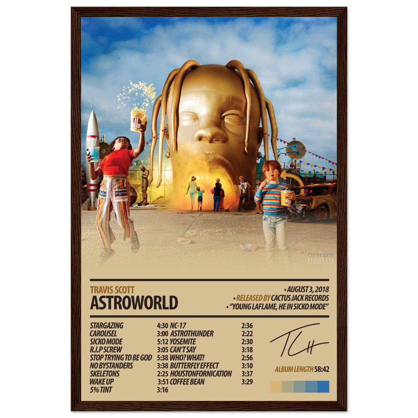 TRAVIS SCOTT Album Poster | Astroworld - ChordPrints