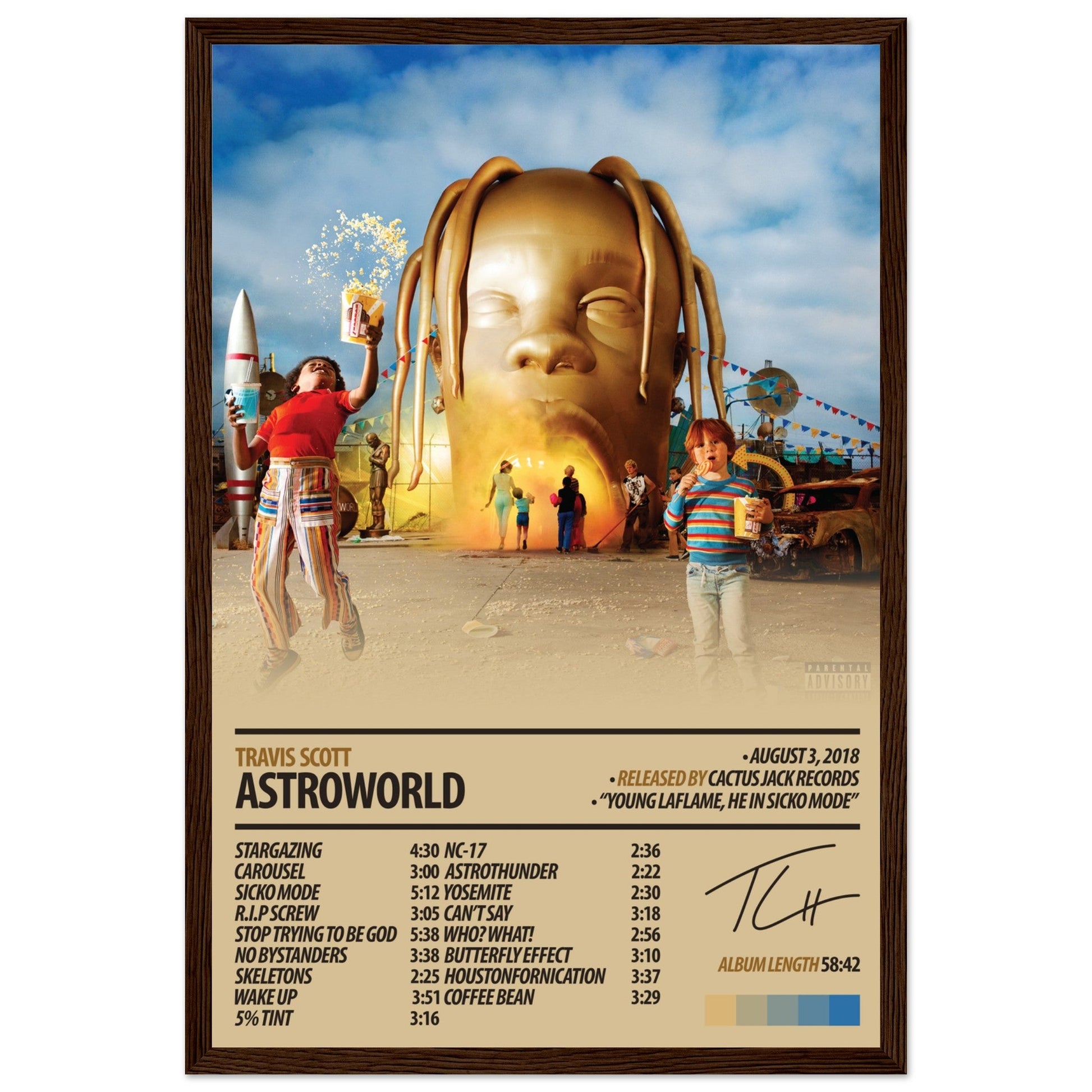 TRAVIS SCOTT Album Poster | Astroworld - ChordPrints