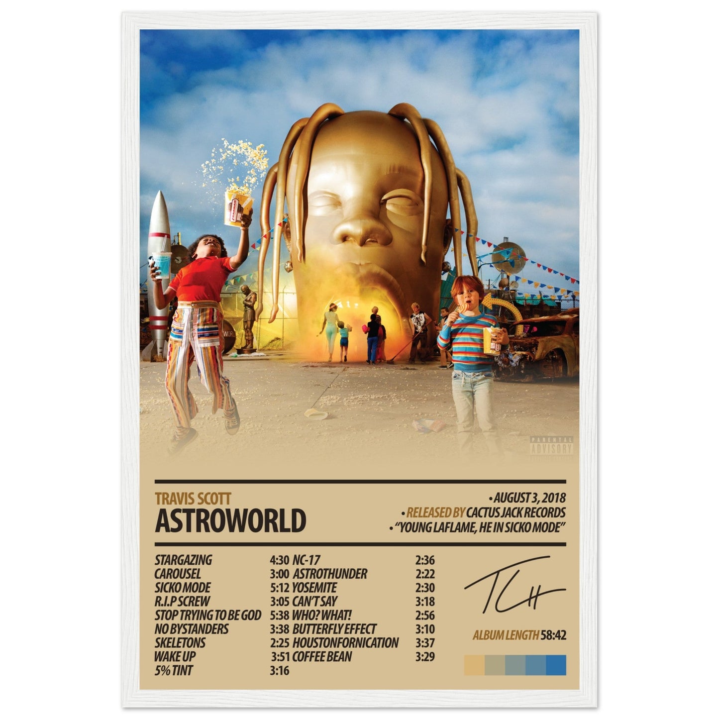 TRAVIS SCOTT Album Poster | Astroworld - ChordPrints