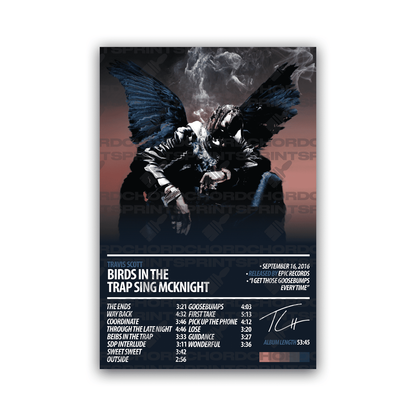 TRAVIS SCOTT Album Poster | Birds In The Trap Sing McKnight - ChordPrints