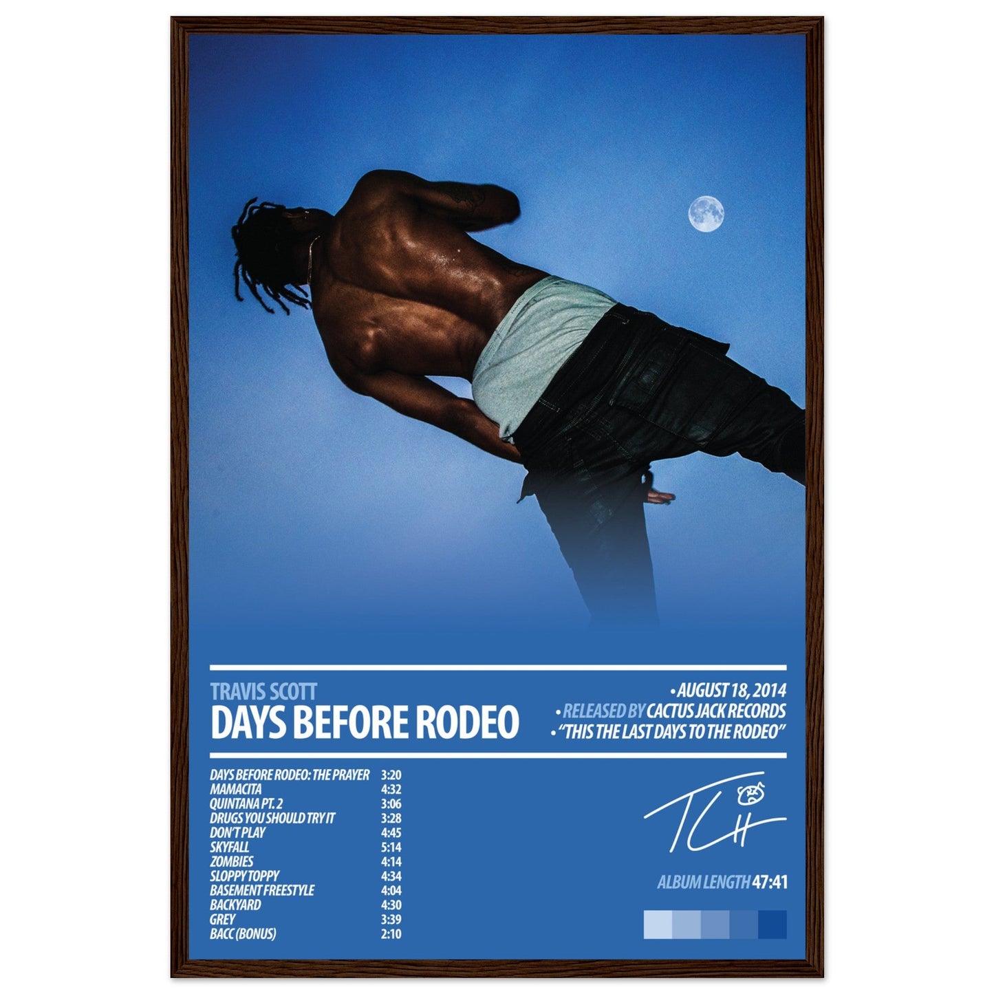 TRAVIS SCOTT Album Poster | DAYS BEFORE RODEO - ChordPrints