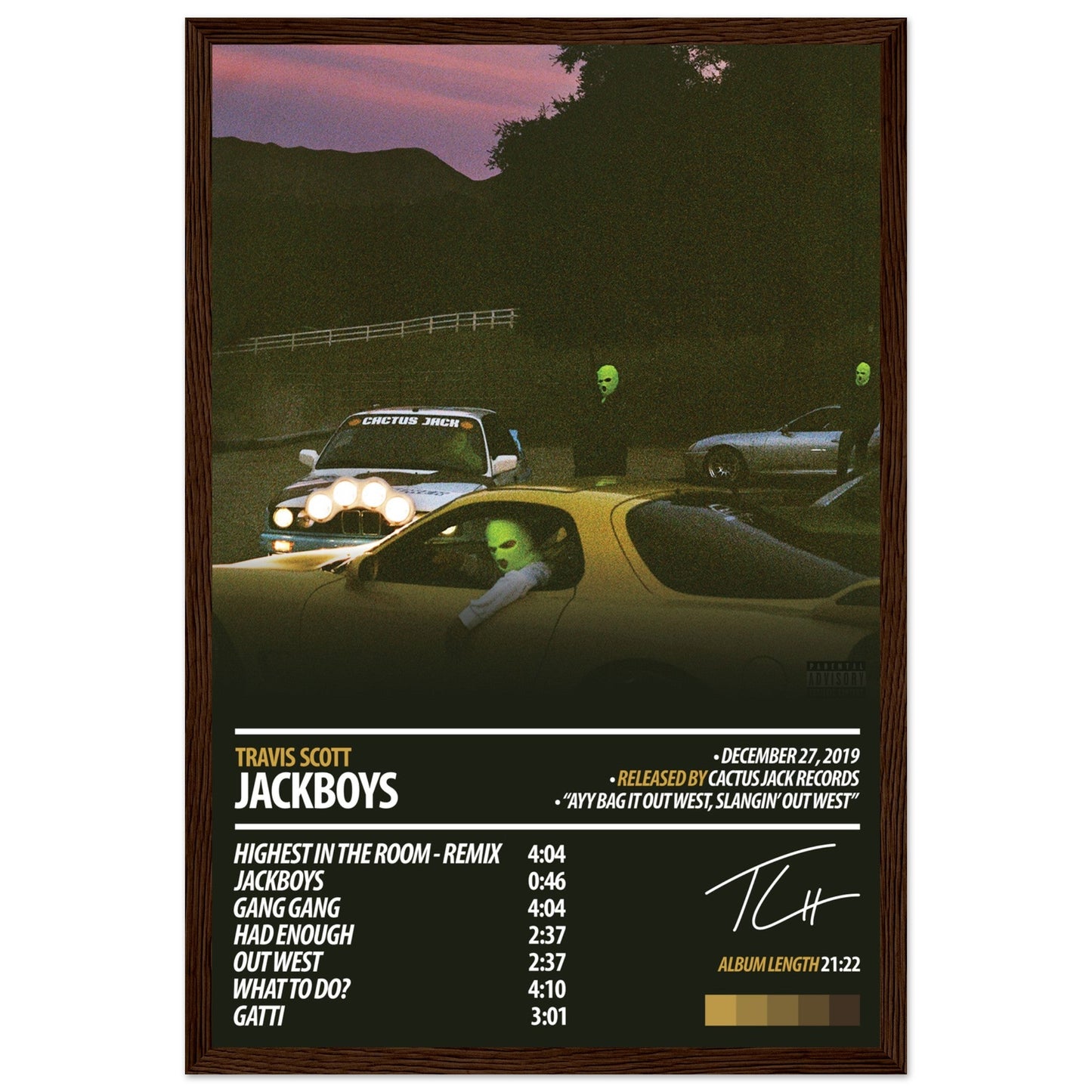 TRAVIS SCOTT Album Poster | Jackboys - ChordPrints