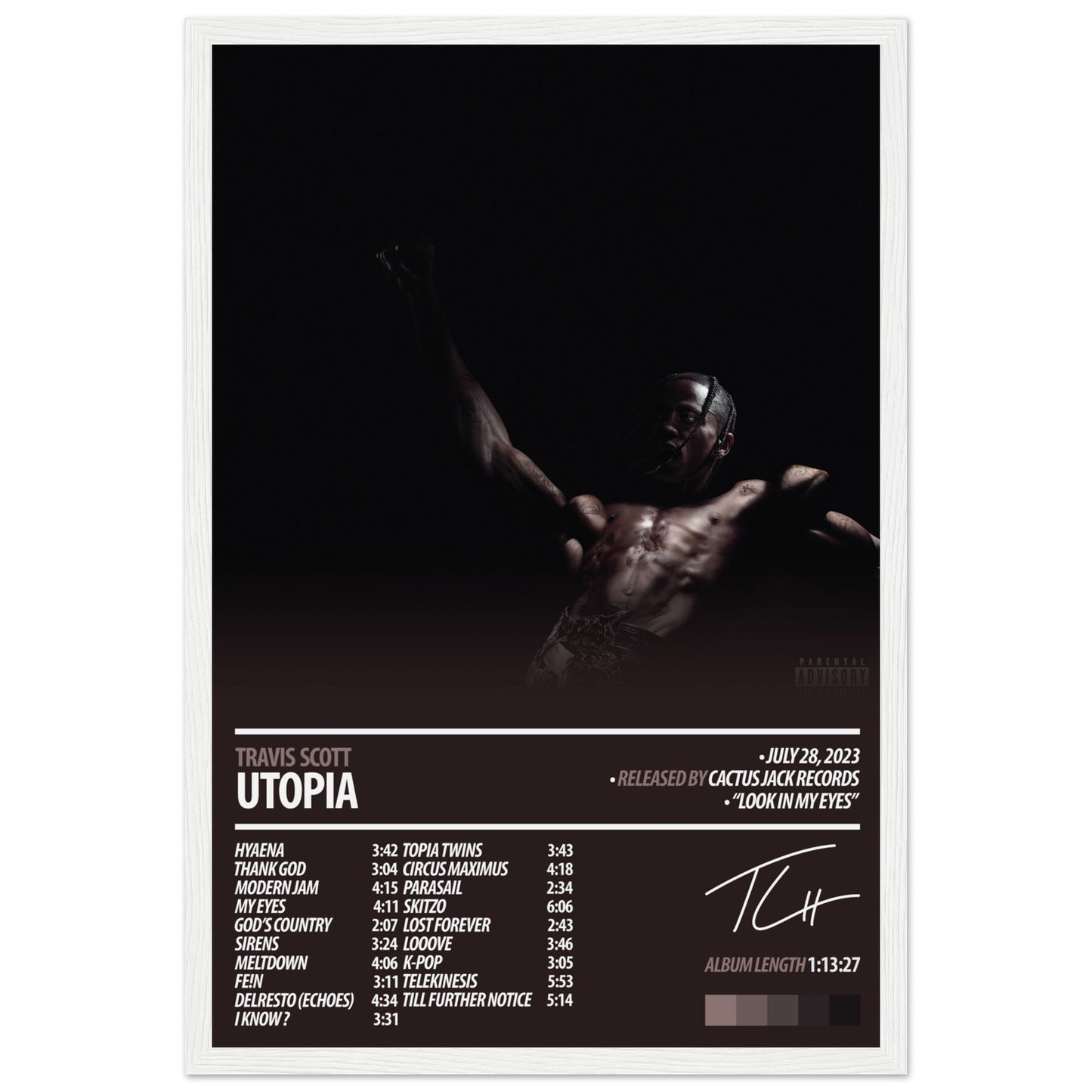 TRAVIS SCOTT Album Poster | Utopia - ChordPrints