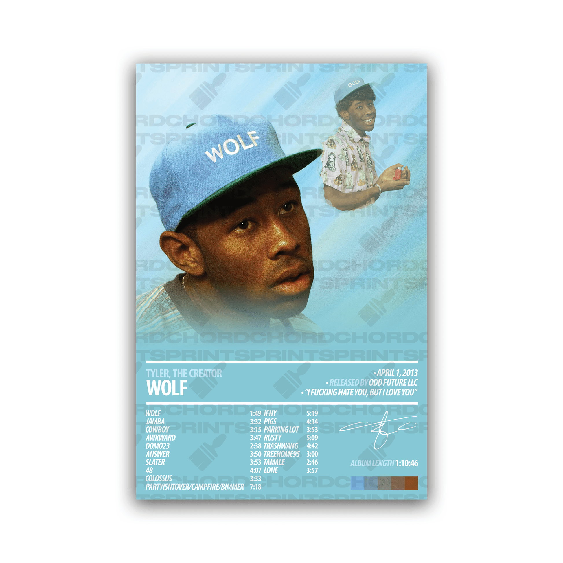 TYLER, THE CREATOR Album Poster | Wolf - ChordPrints