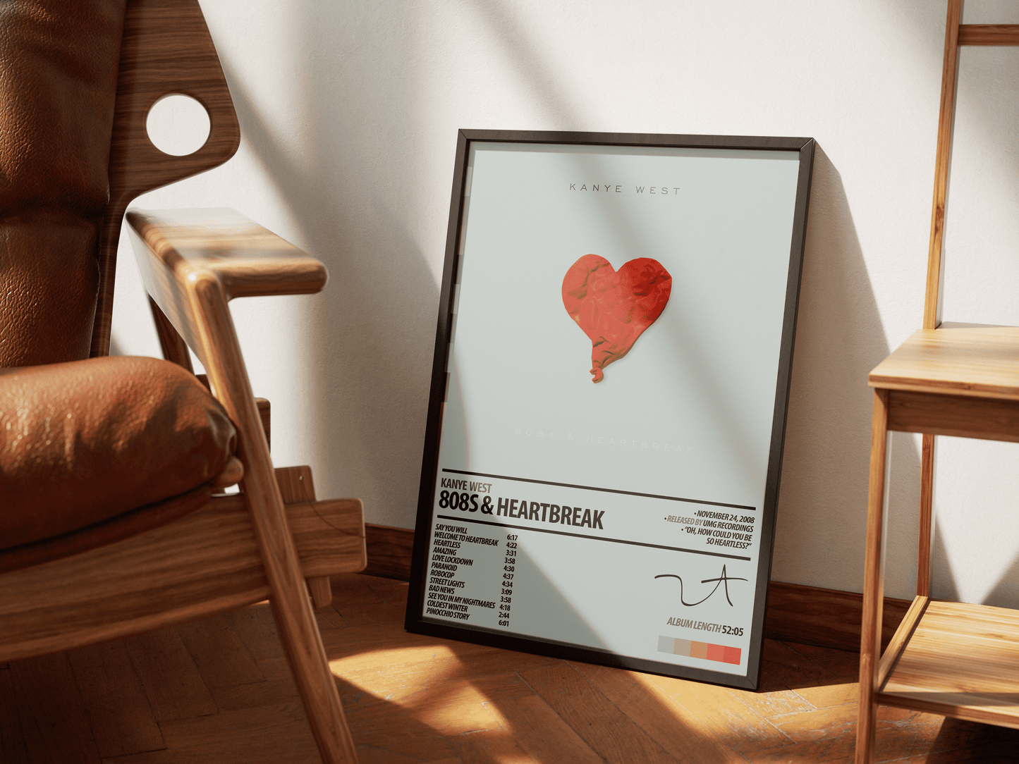 KANYE WEST Album Poster | 808s And Heartbreak