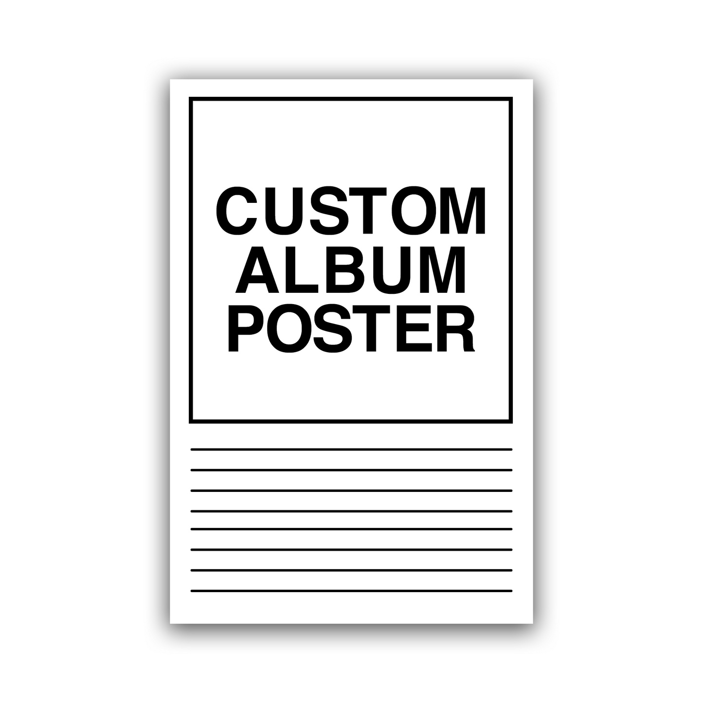 CUSTOM ALBUM POSTER