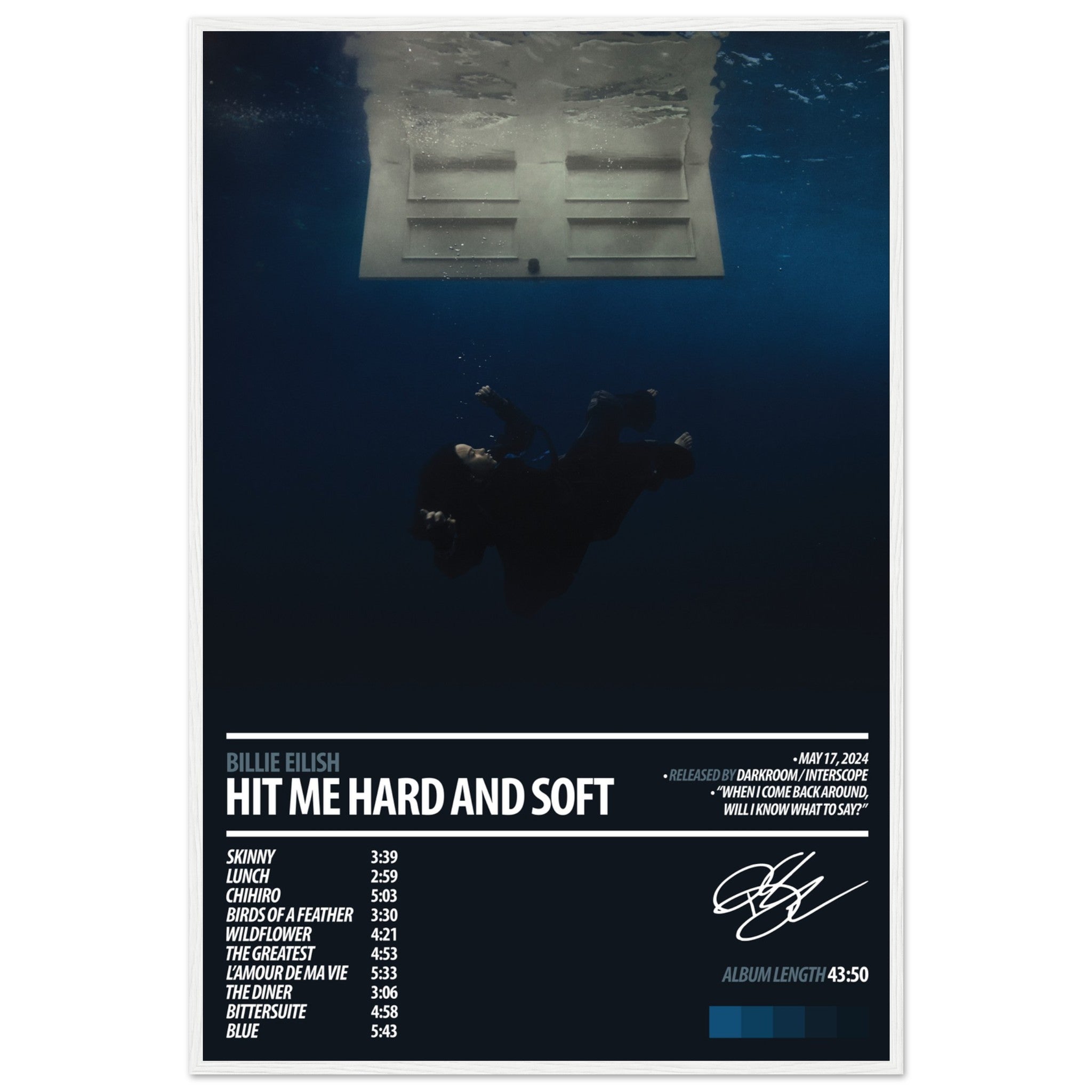 Billie Eilish Hit Me Hard and Soft ポスター HIT ME HARD AND SOFT Green Poster - Billie Eilish | Store