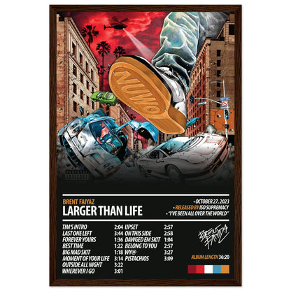 BRENT FAIYAZ Album Poster | Larger Than Life - ChordPrints