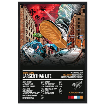 BRENT FAIYAZ Album Poster | Larger Than Life - ChordPrints
