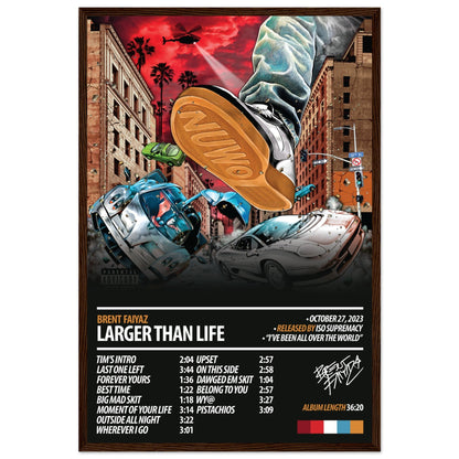 BRENT FAIYAZ Album Poster | Larger Than Life - ChordPrints
