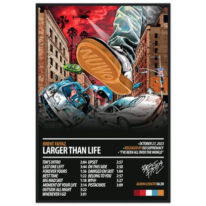 BRENT FAIYAZ Album Poster | Larger Than Life - ChordPrints