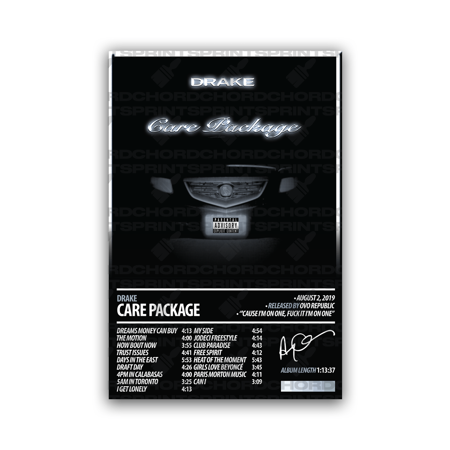 DRAKE Album Poster | Care Package