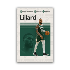 DAMIAN LILLARD | BASKETBALL POSTER - ChordPrints