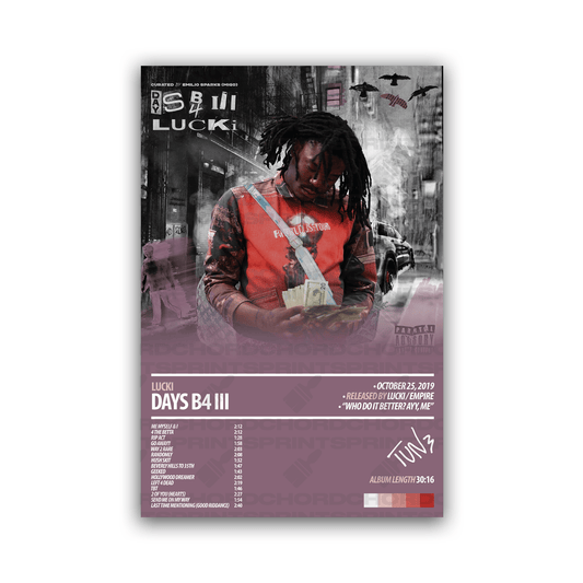 LUCKI Album Poster | Days B4 III