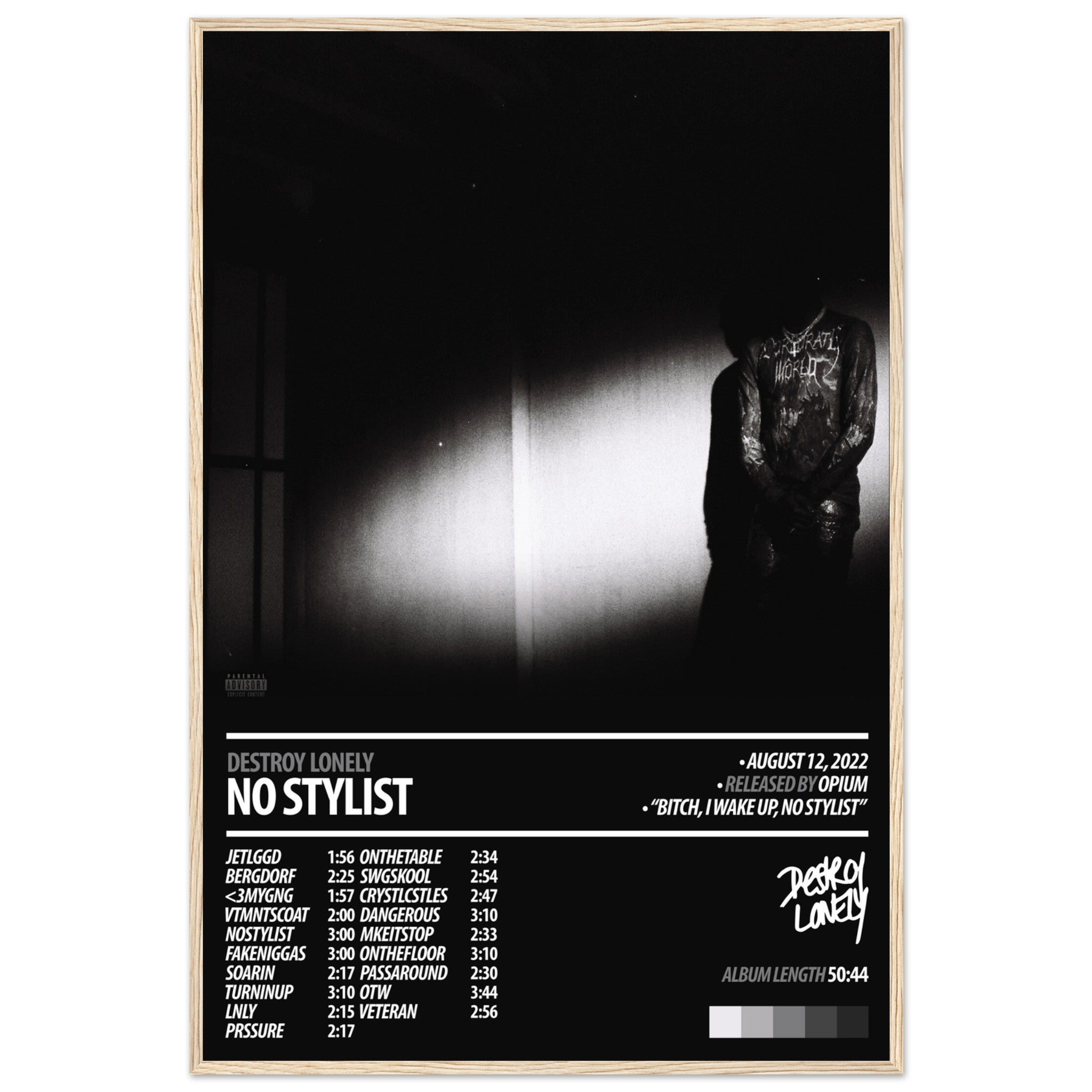 【額縁付き】 NO STYLIST Destroy Lonely A2ポスター DESTROY LONELY Album Poster | No Stylist – ChordPrints