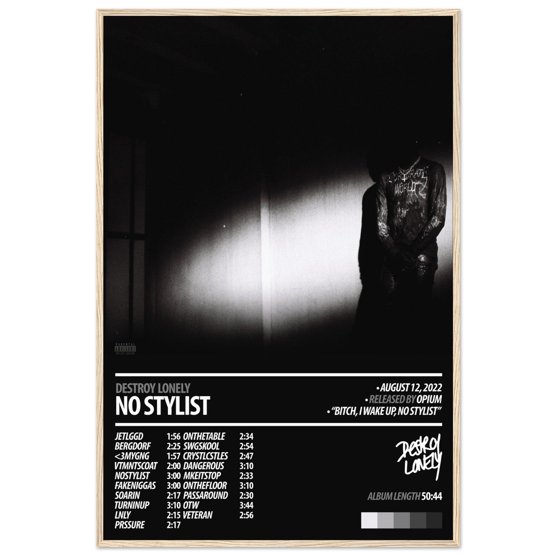 DESTROY LONELY Album Poster | No Stylist - ChordPrints