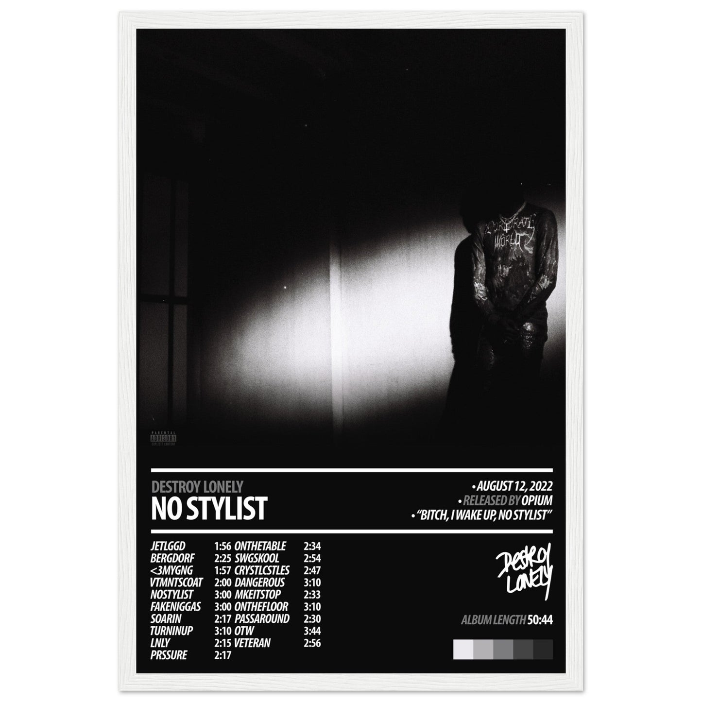 DESTROY LONELY Album Poster | No Stylist - ChordPrints